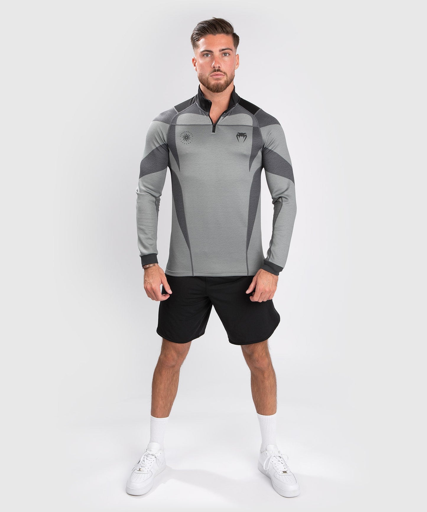 Venum Stone Dry Tech T-Shirt - Langarm - Mineralgrün