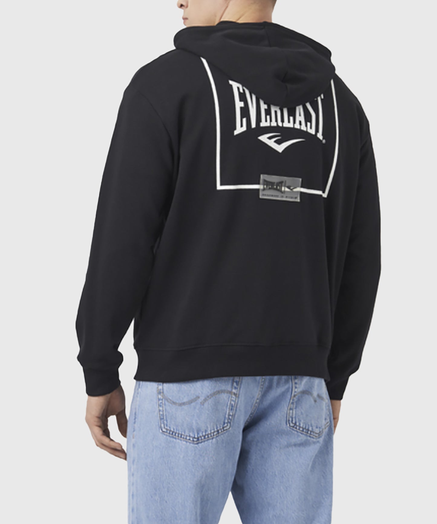 Everlast Back Square Felpa con Zip - Nero