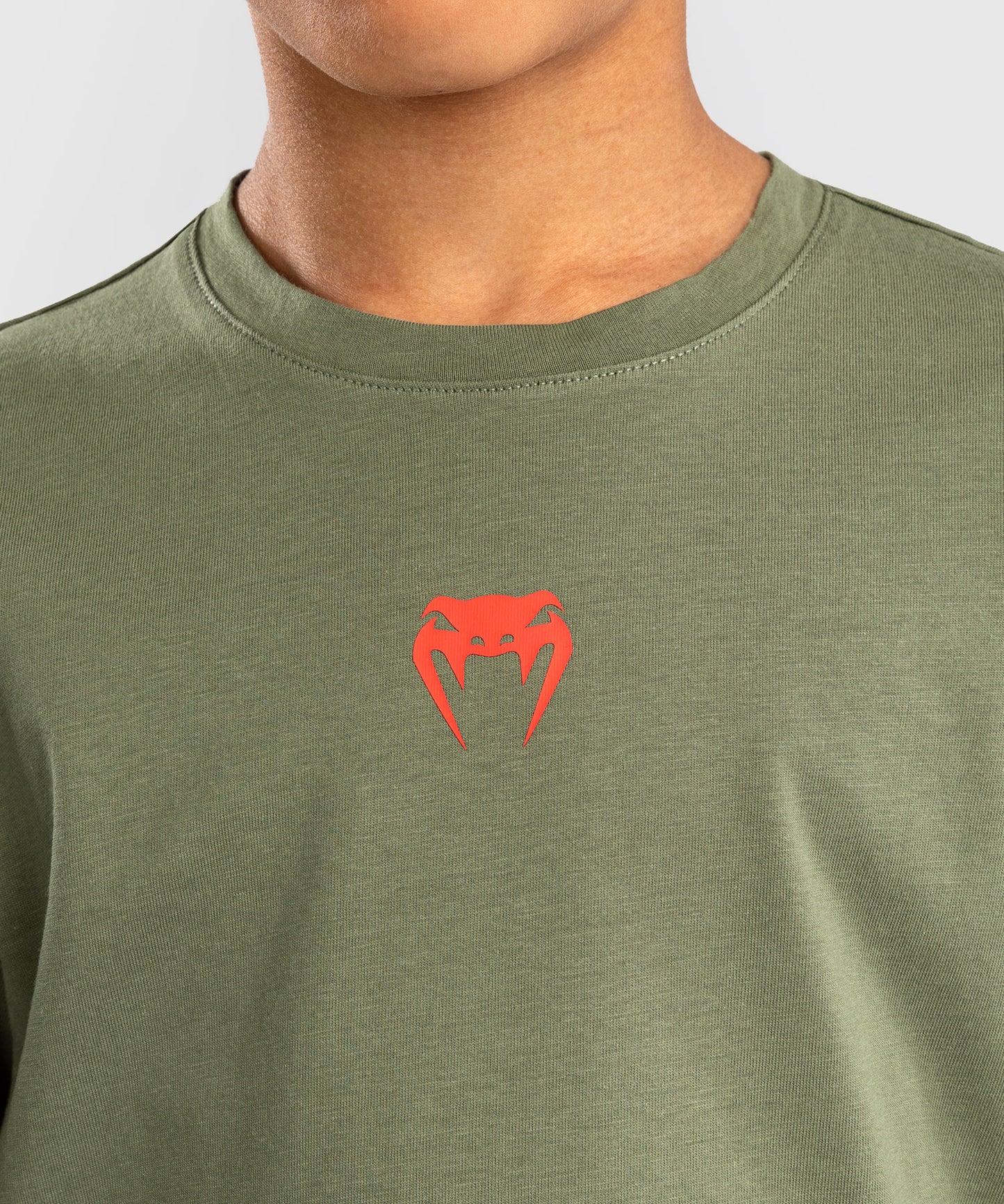Venum Contender Kinder T-Shirt - Armeegrün/Orange