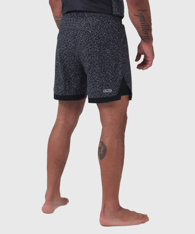 Kingz Hybrid Fightshorts - Nero/Bianco