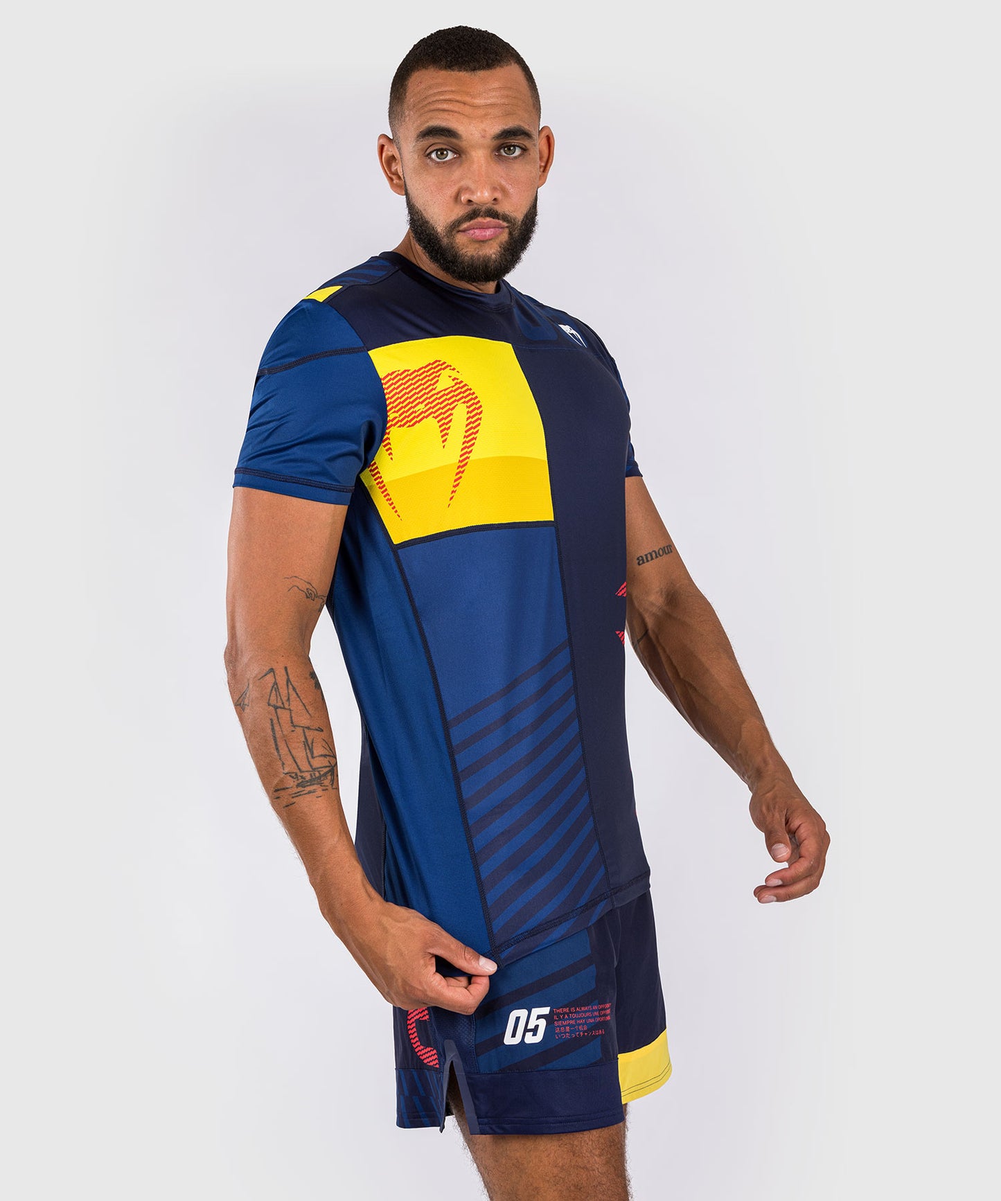 Venum Sport 05 Dry Tech Camiseta - Azul/Amarillo