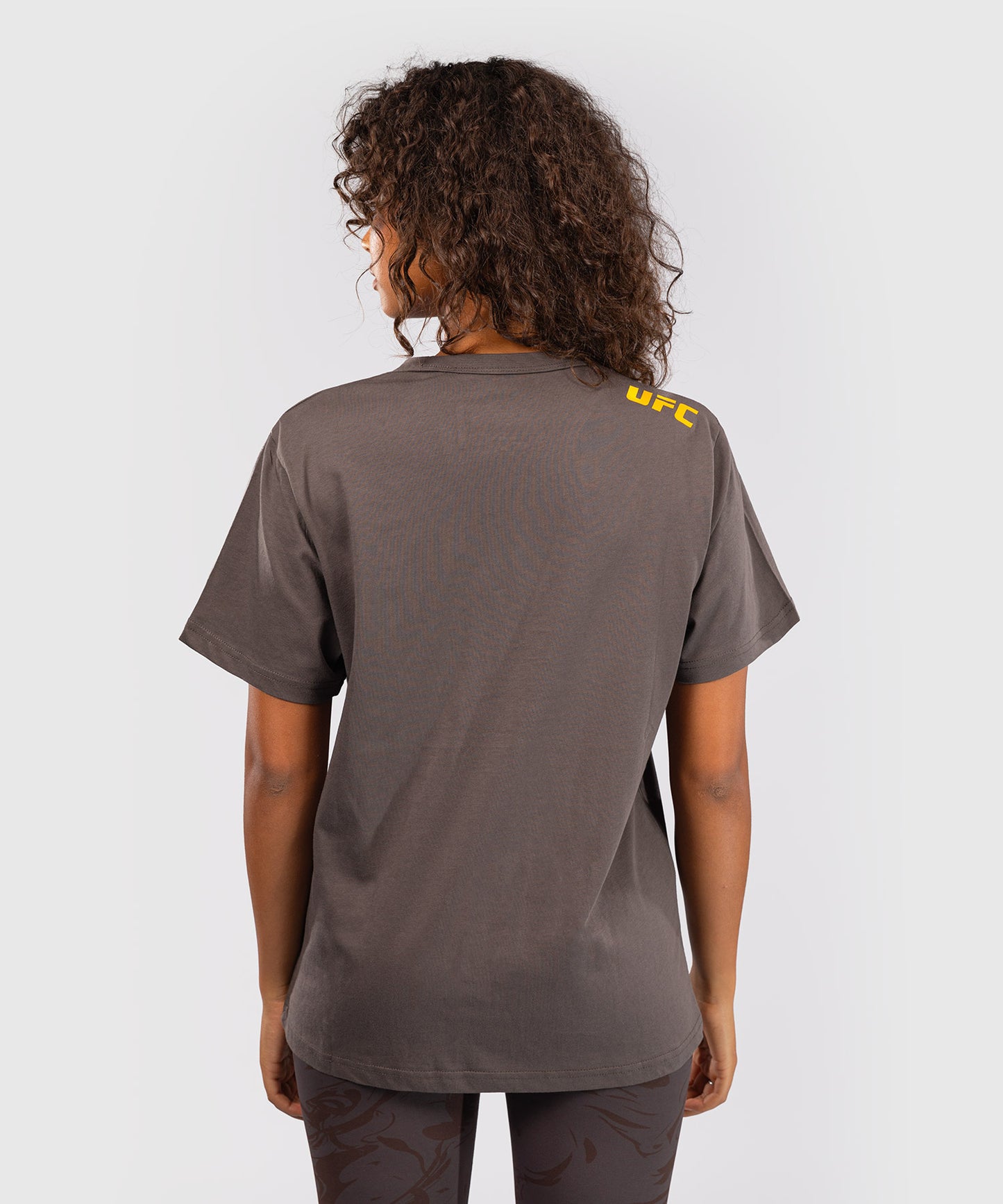 UFC Fusion by Venum Fight Week Women’s Short Sleeve Cotton T-Shirt - Solid Earthen Brown