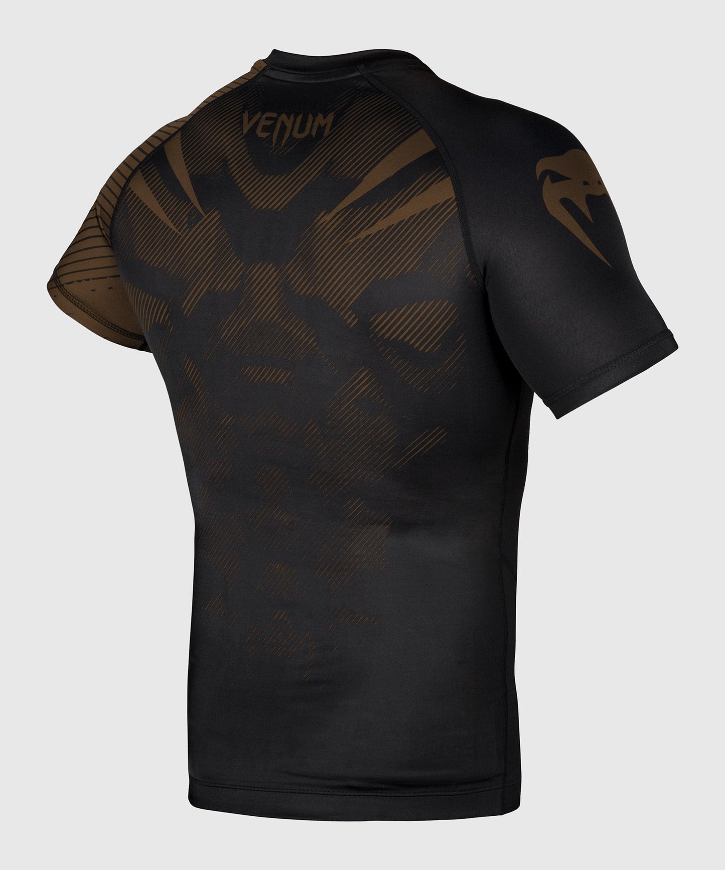 Venum NoGi 2.0 Rashguard - Kurzarm IBJJF approved - Schwarz/Braun