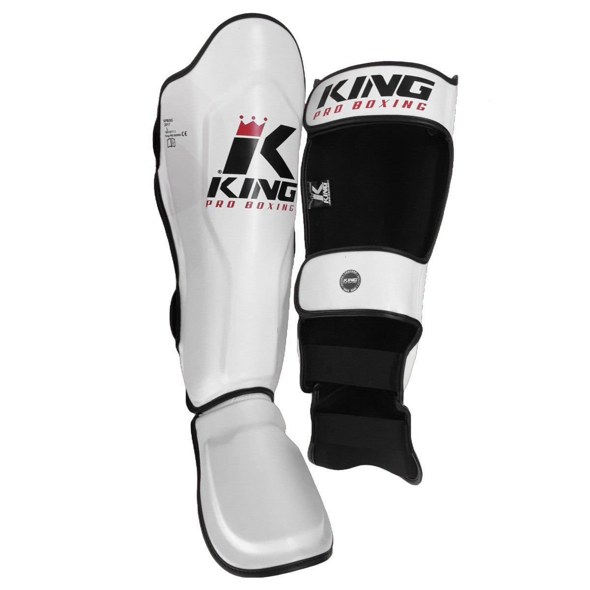 King Pro Boxing Espinilleras - Blanco