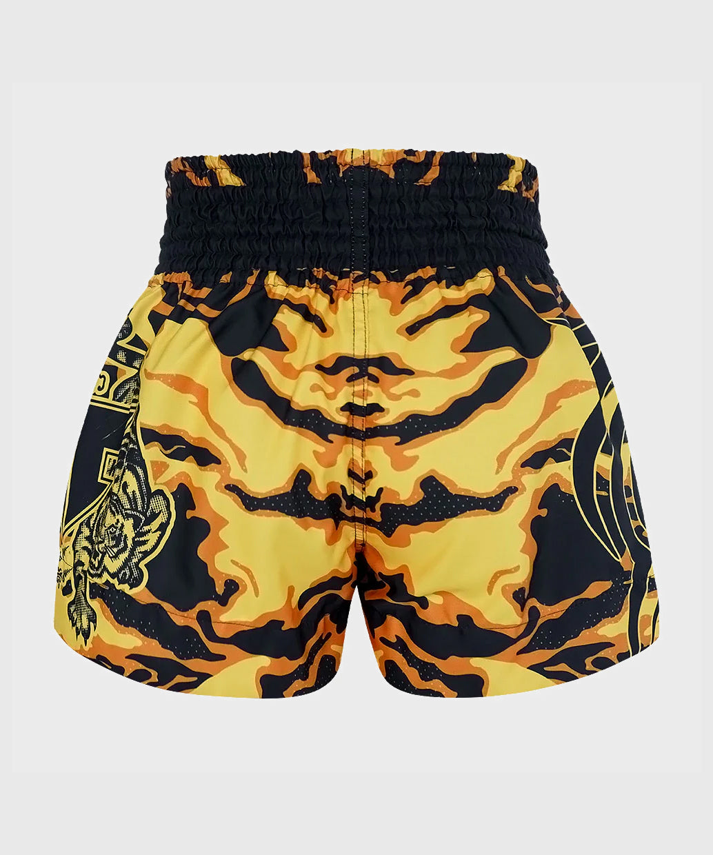 Short de Muay Thai Tuff Yellow Military Camouflage - Jaune/Noir