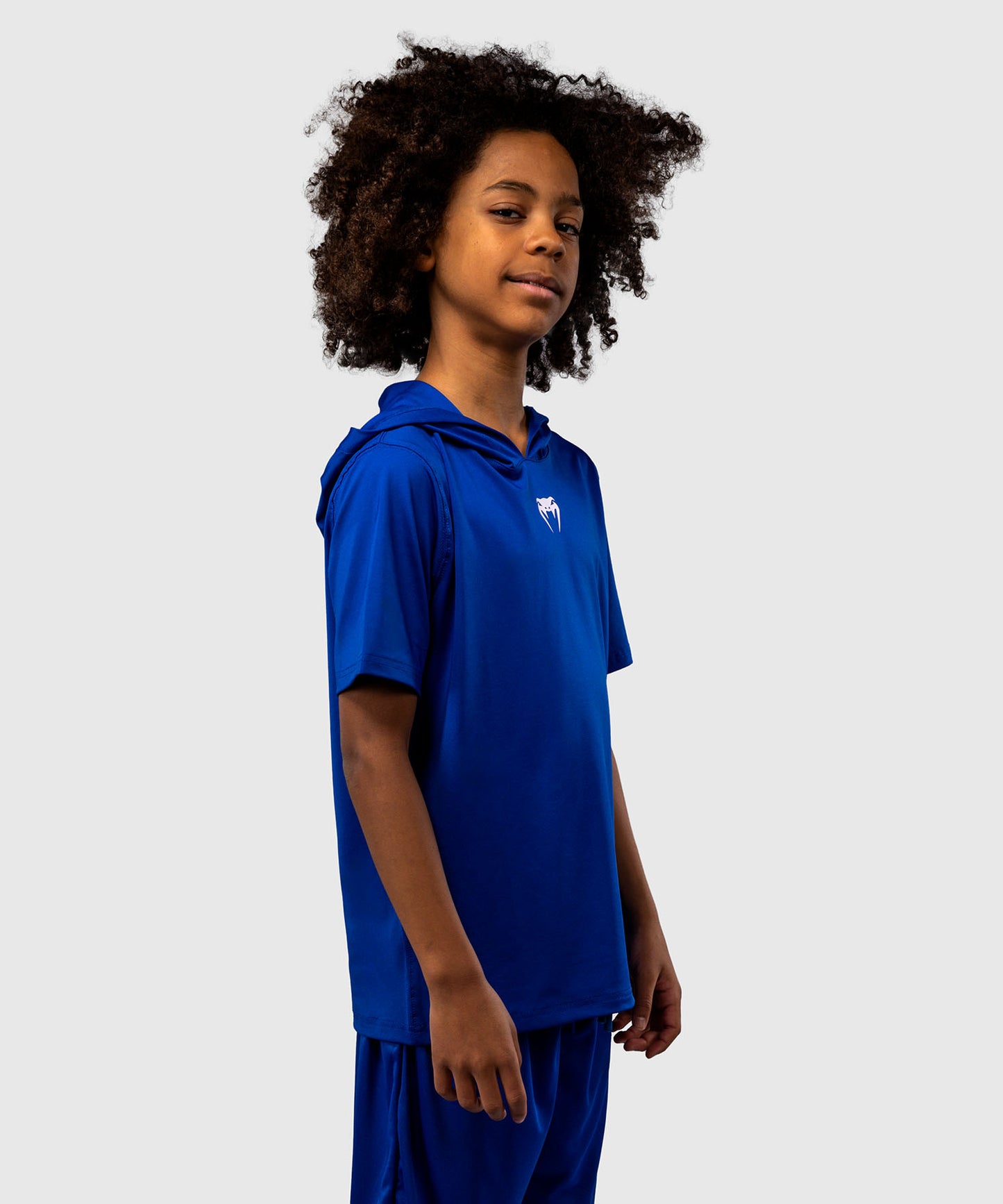 Venum Elite Sudadera Dry-Tech Manga Corta Para Niños - Azul Real