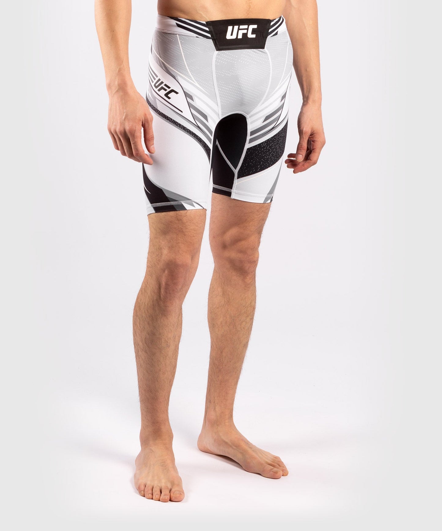 Men's UFC Venum Authentic Fight Night Compression Short - Long Cut - White