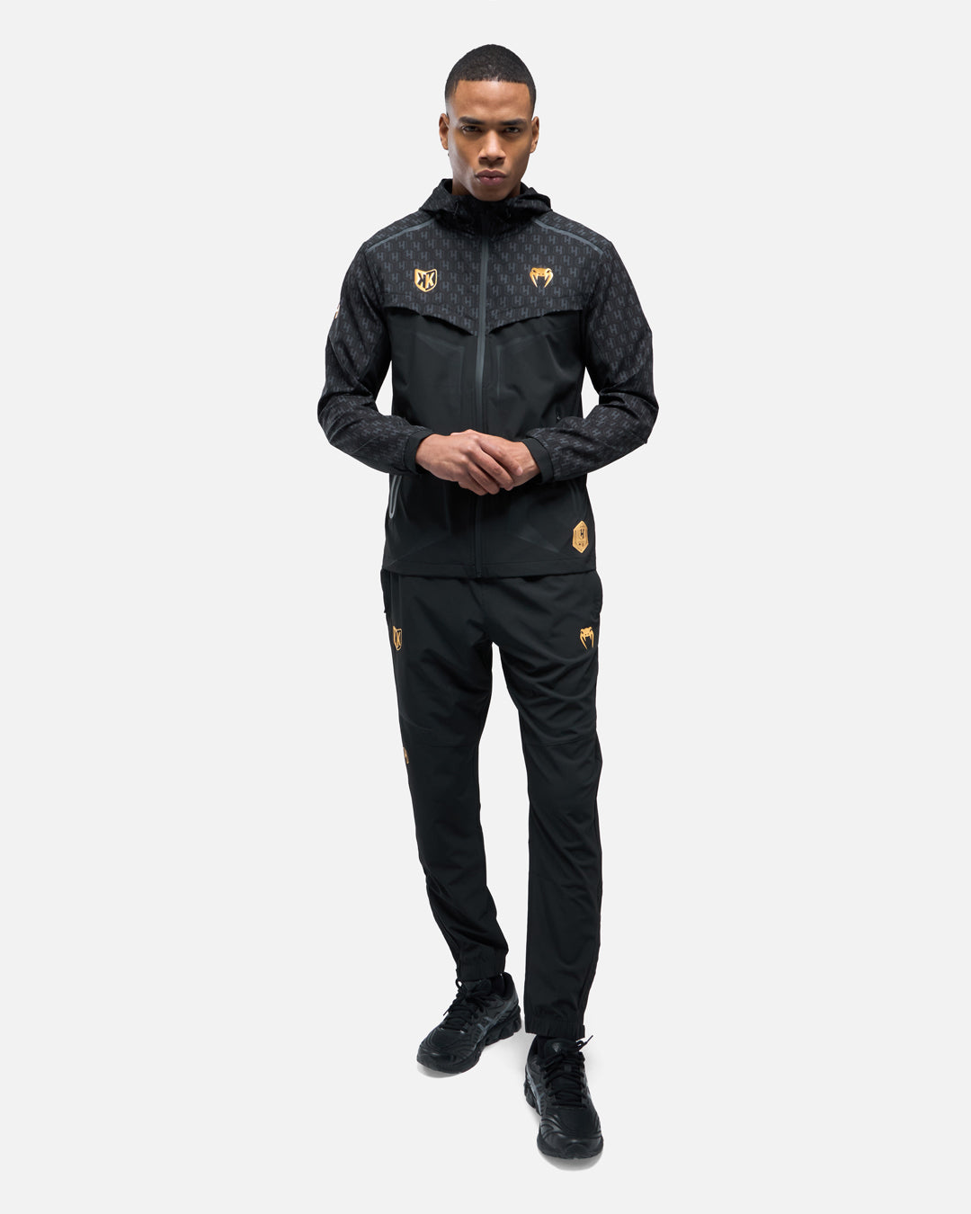 FK x Venum Hexagone MMA Chándal Chándal completo (chaqueta + pantalón) - Negro/Oro