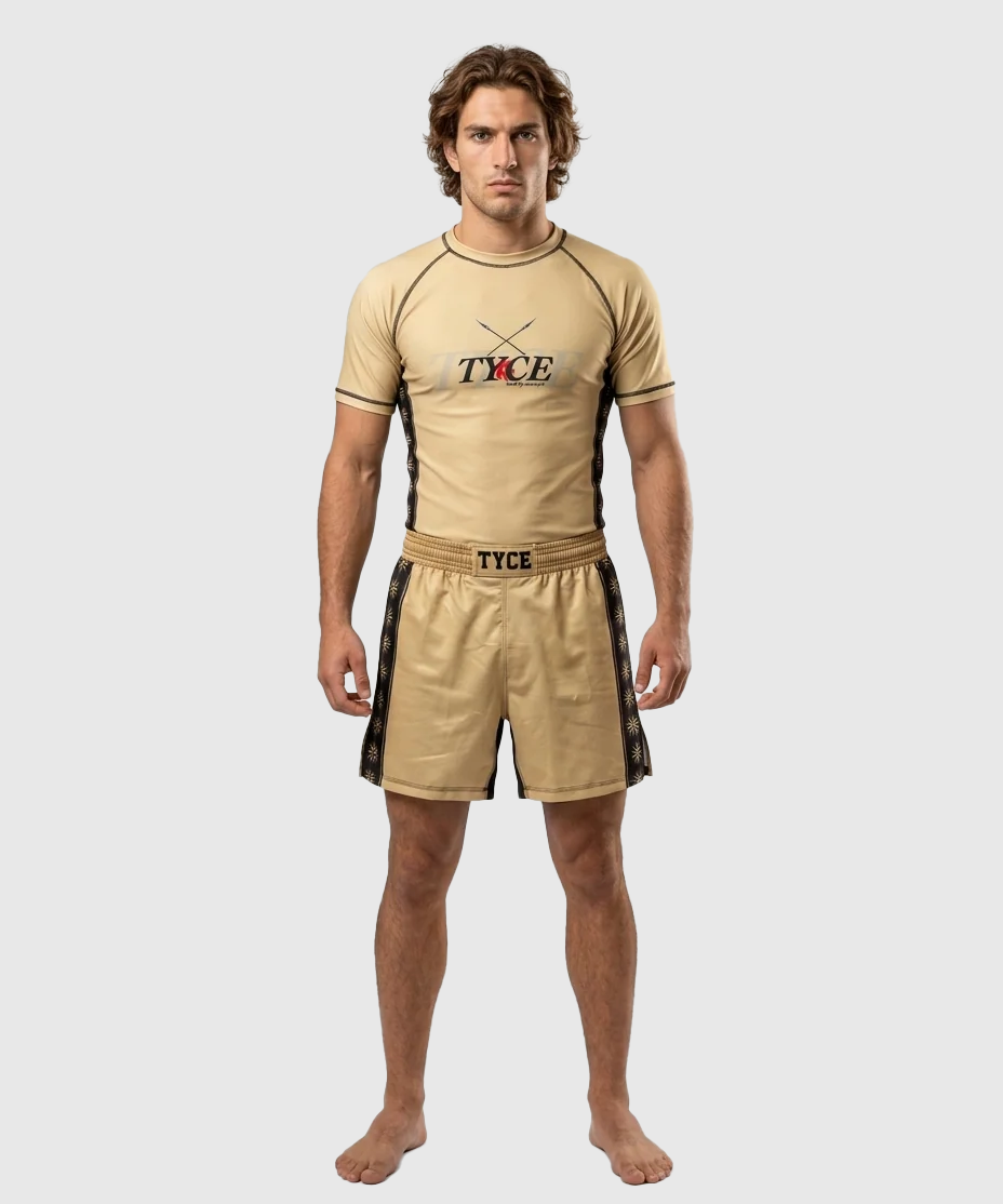 TYCE CULTURE OF WAR Alexander the Great Grappling Rashguard - Gold