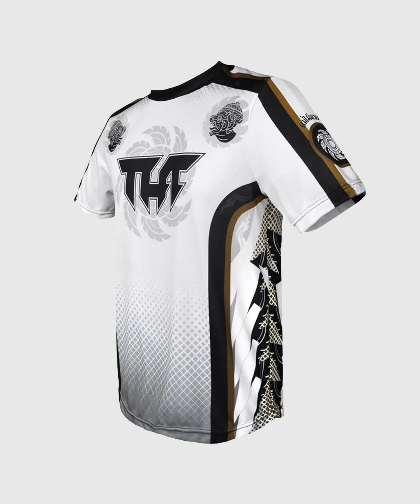 Tuff Dry Fit Twin Hanuman Heads Maglietta - Bianco