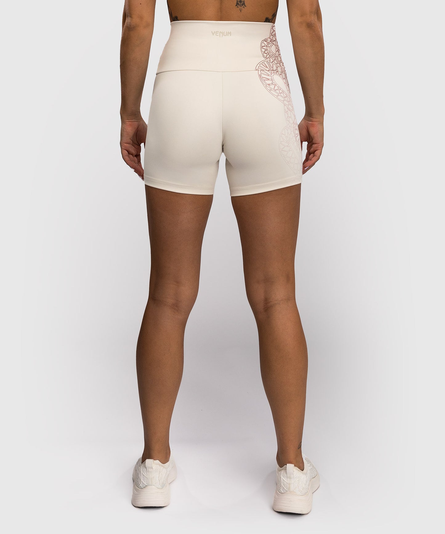 Venum Serpenti Damen Vale Tudo Shorts – Elfenbein/Bordeaux