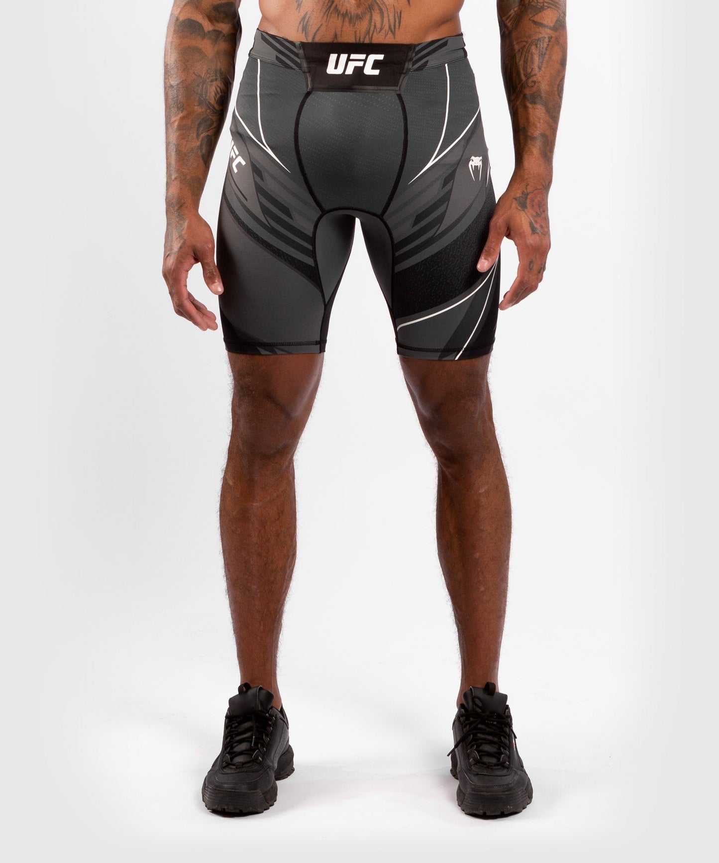 Men's UFC Venum Authentic Fight Night Compression Short - Long Cut - Black