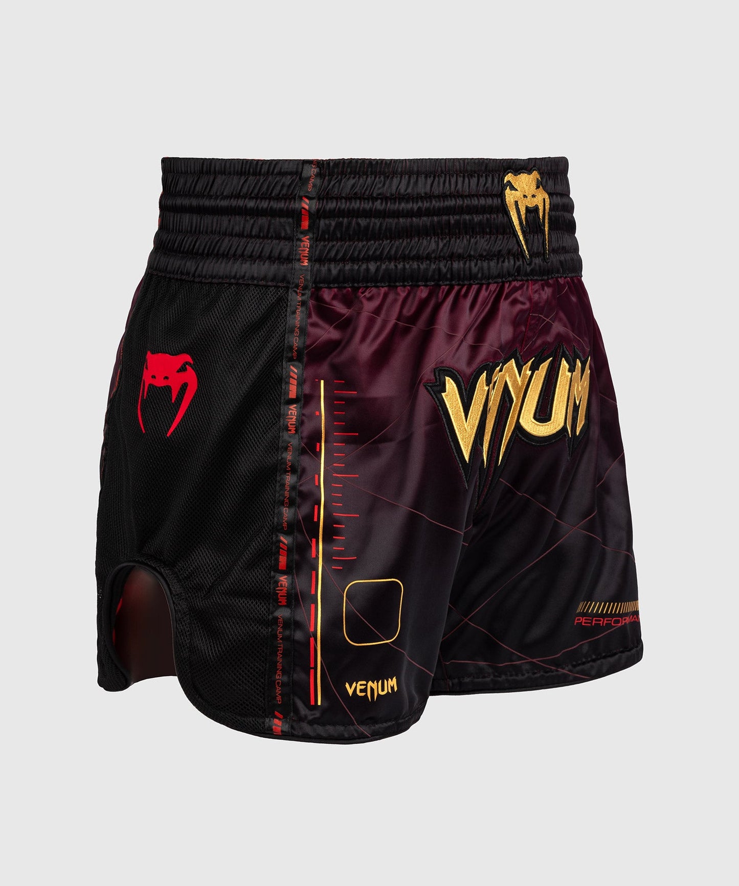 Short de Muay Thai Venum Tactical XT- Noir/Bordeaux/Or