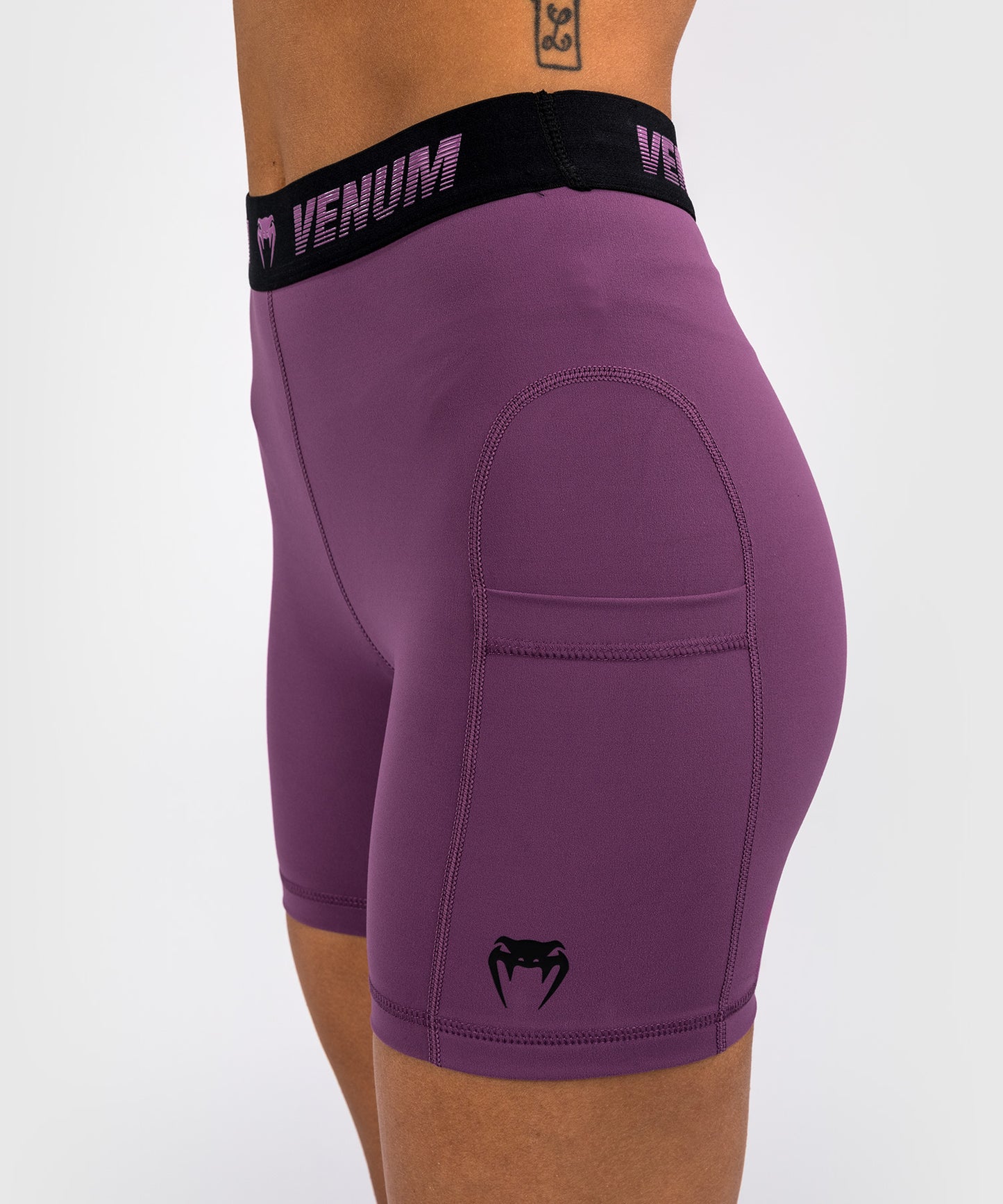 Short de compression long pour Femmes Venum Elevate - Lilas