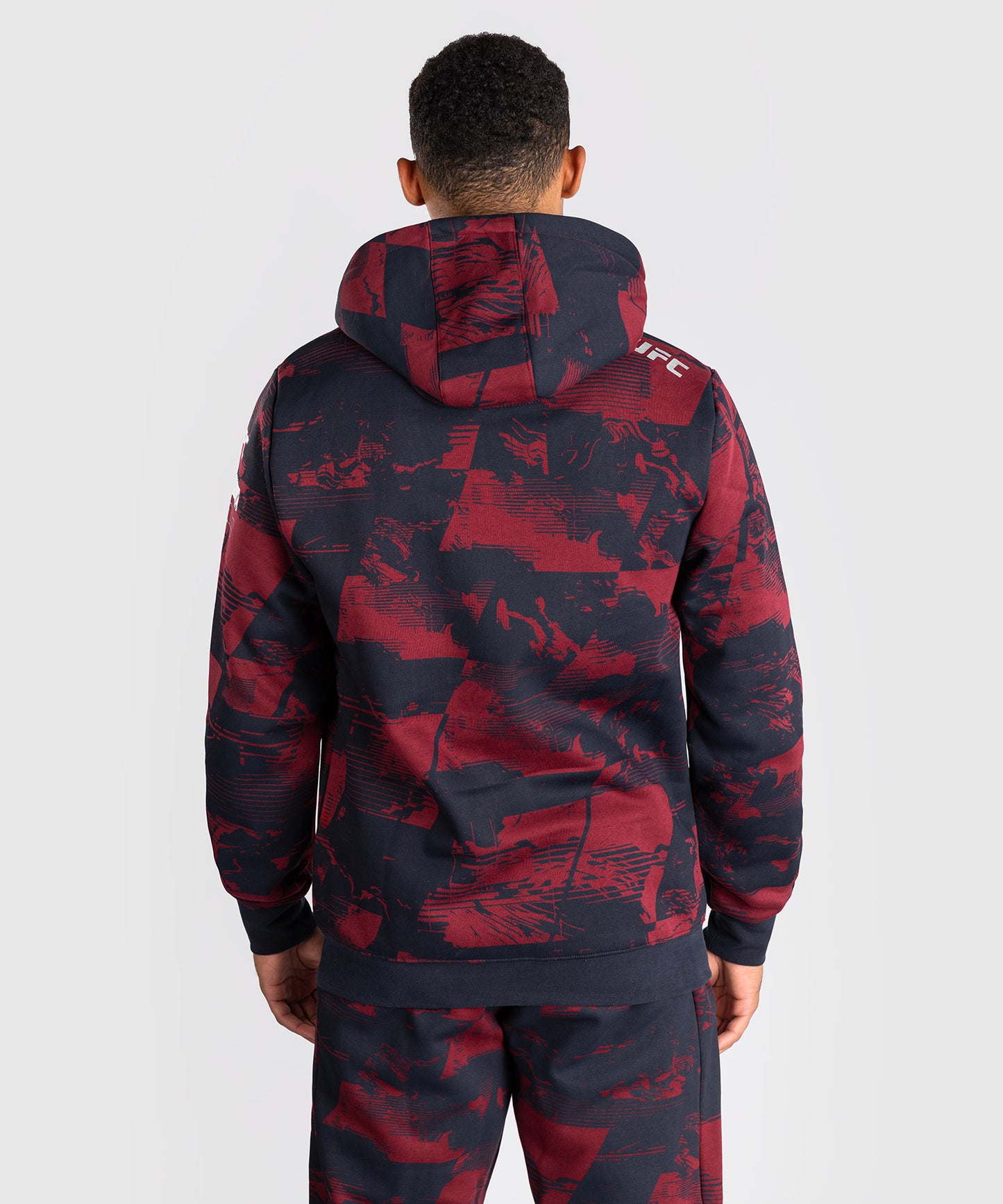 UFC Zenith by Venum Authentic Fight Week Pullover Hoodie Herren - Marineblau/Burgunderrot/Silber