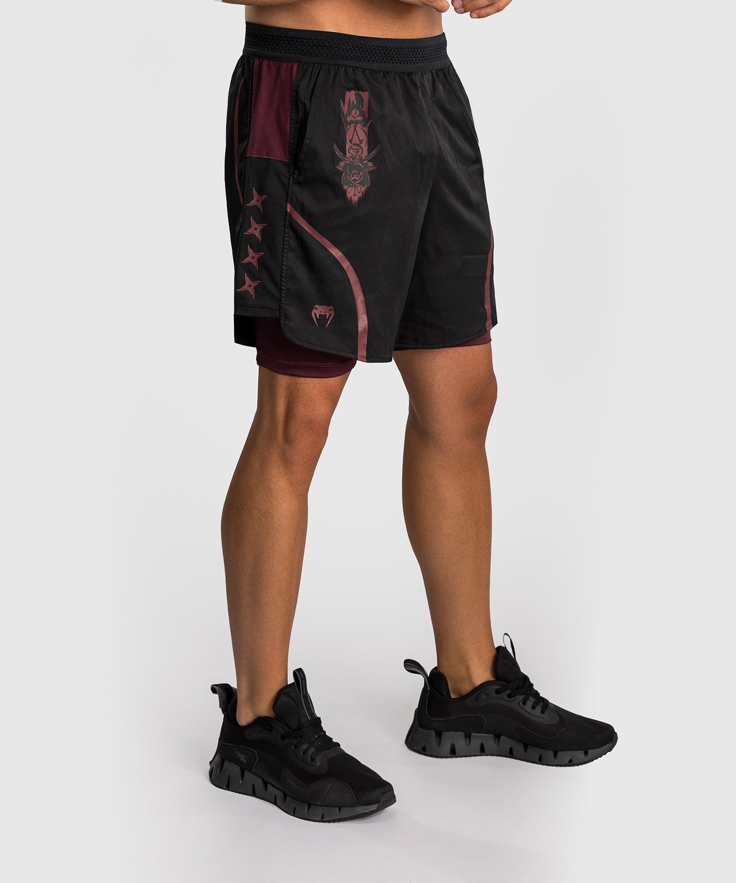 Venum x Assassin’s Creed Shadows Men’s Training Shorts - Burgundy/Black