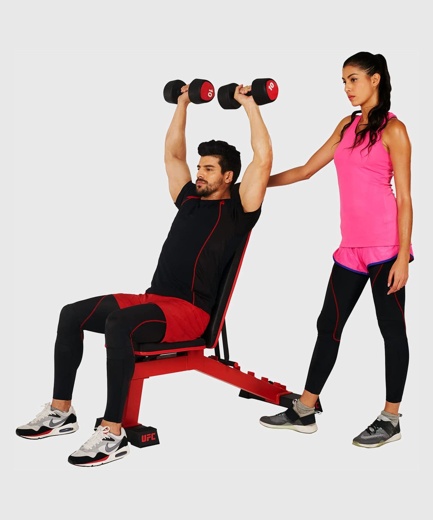 UFC Deluxe FID Banco de Musculación – Negro/Rojo