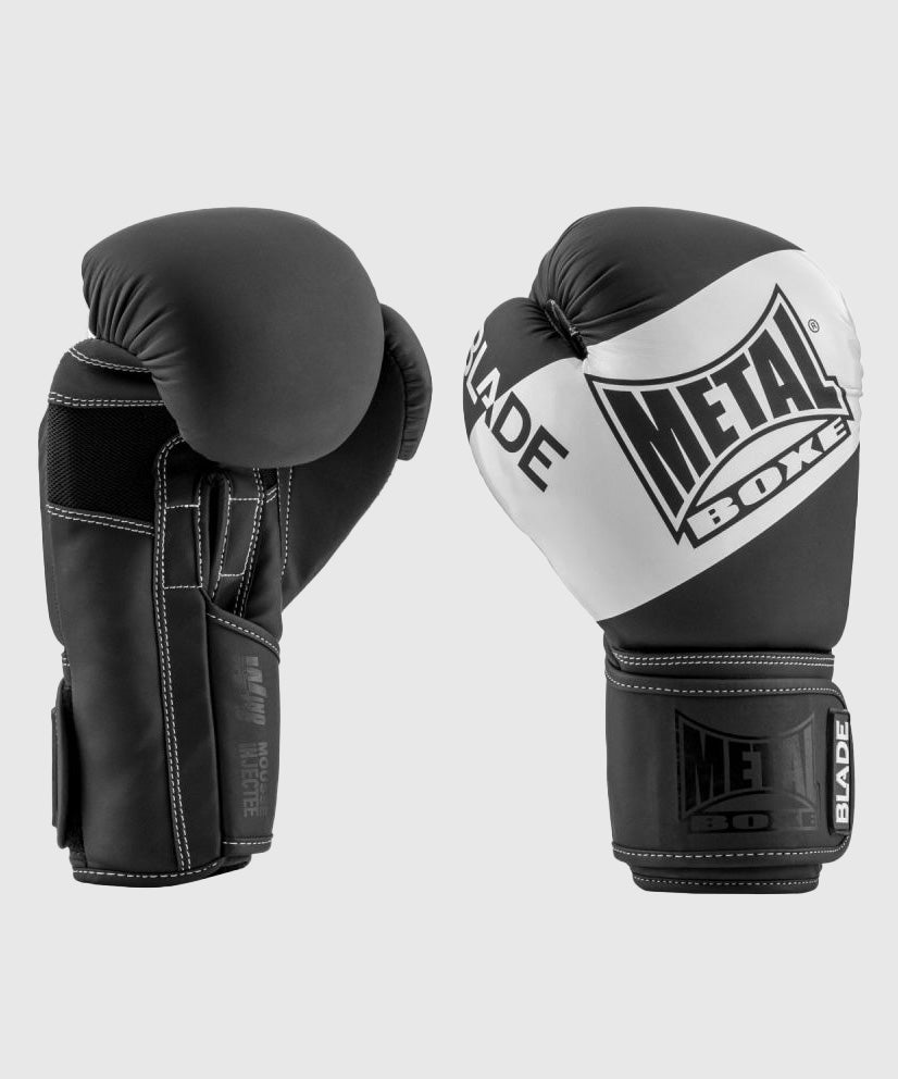 Metal Boxe Entrainement Metal Blade Boxhandschuhe - Schwarz/Weiß