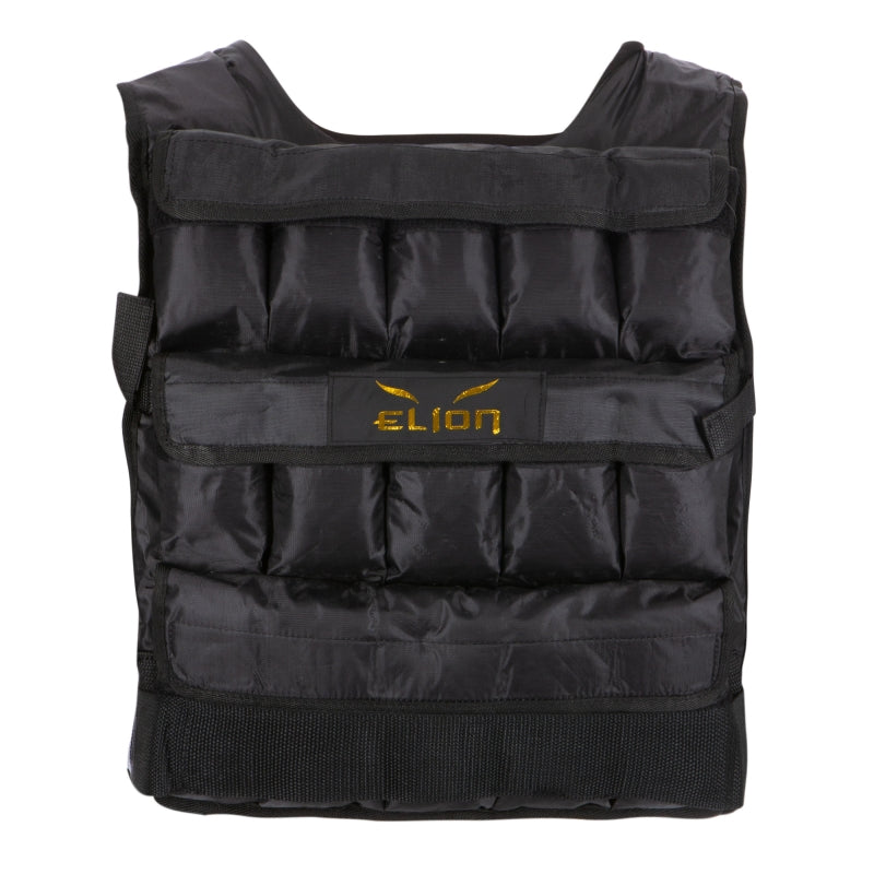 Elion Weste 15kg mit abnehmbaren Gewichten – Schwarz