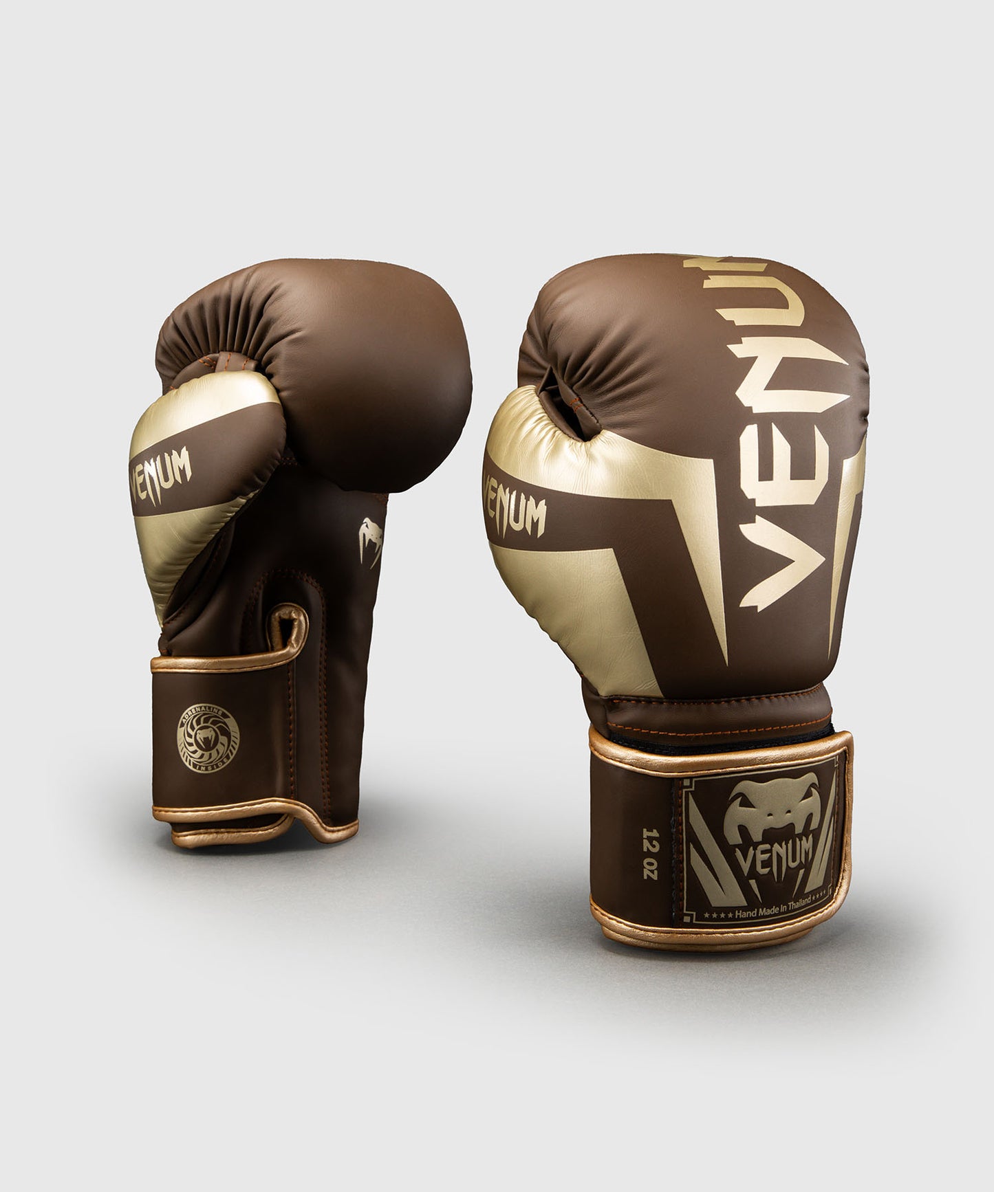 Gants de boxe Venum Elite - Marron foncé