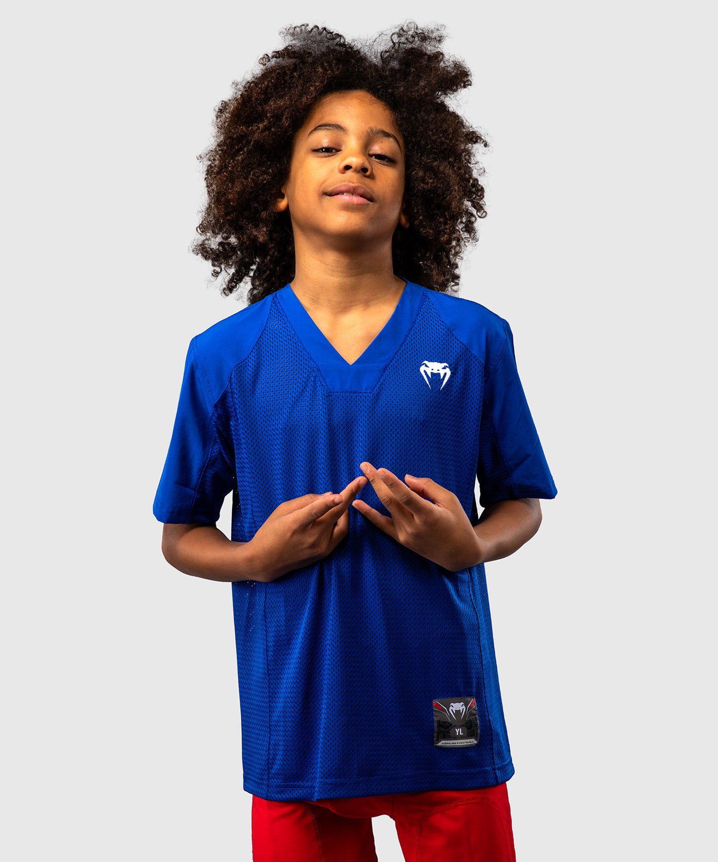 Venum Elite Kids Football Short Sleeve Jersey - Royal Blue