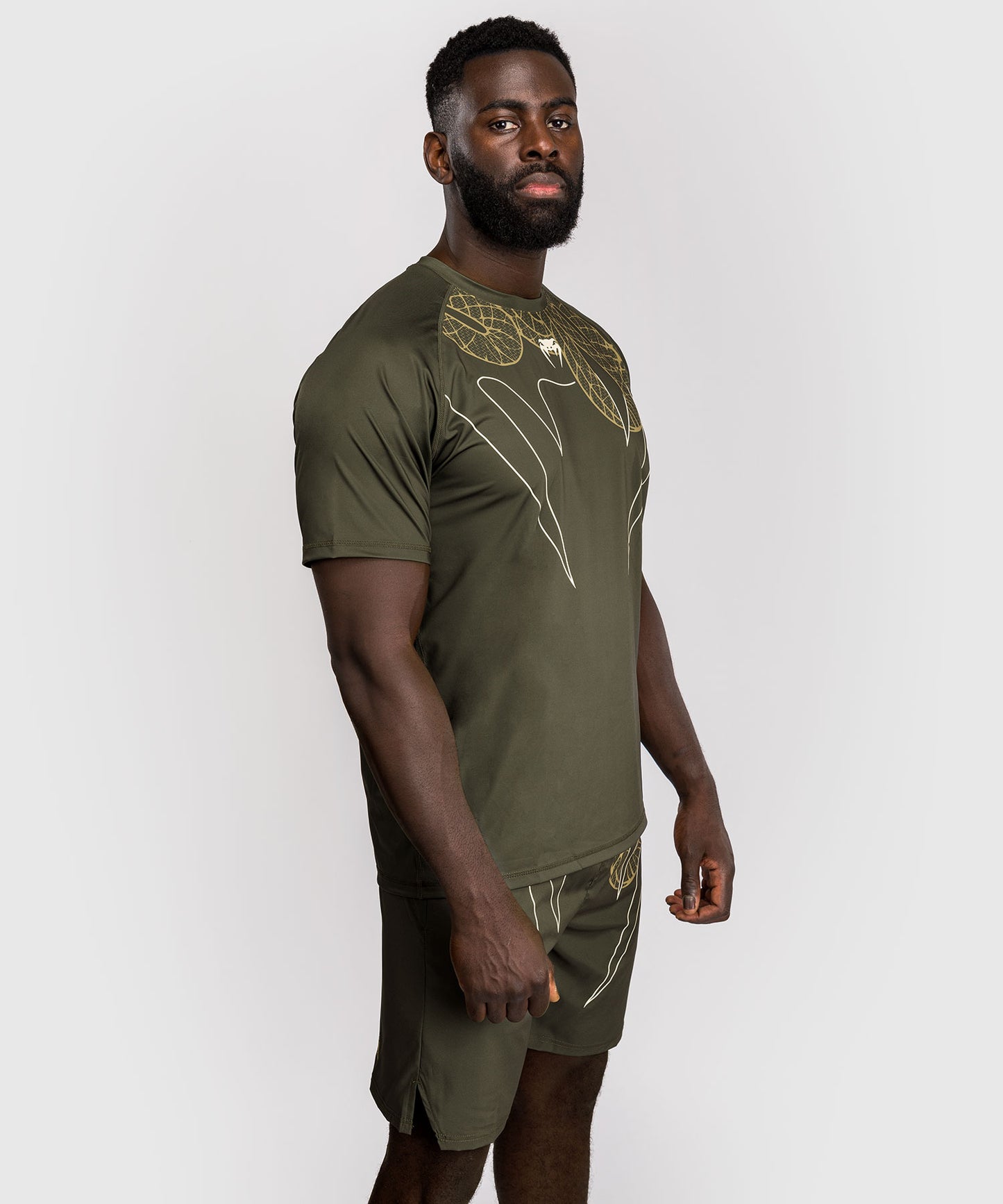 Venum Serpenti Dry Tech T-Shirt - Khaki/Bronze/Ivory