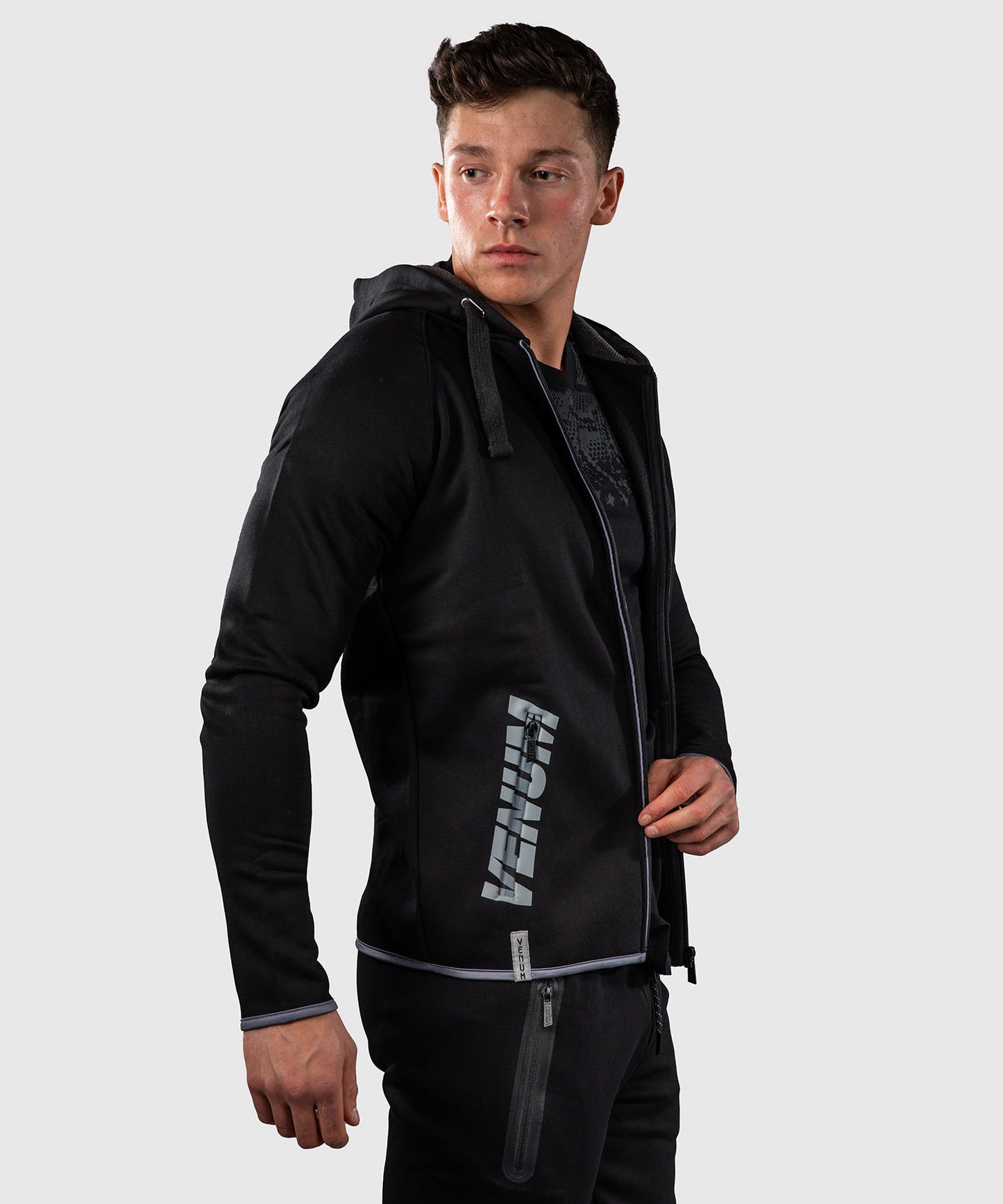 Venum Hoodie – Schwarz/Grau