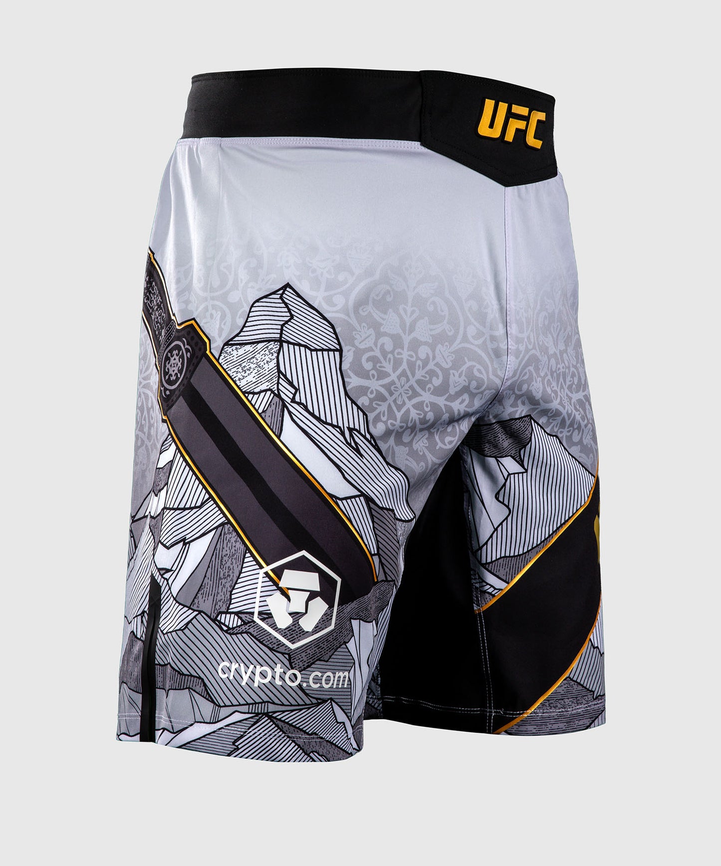 UFC Unrivaled by Venum Islam Makhachev Pantaloncini da combattimento Uomini - Bianco/Nero