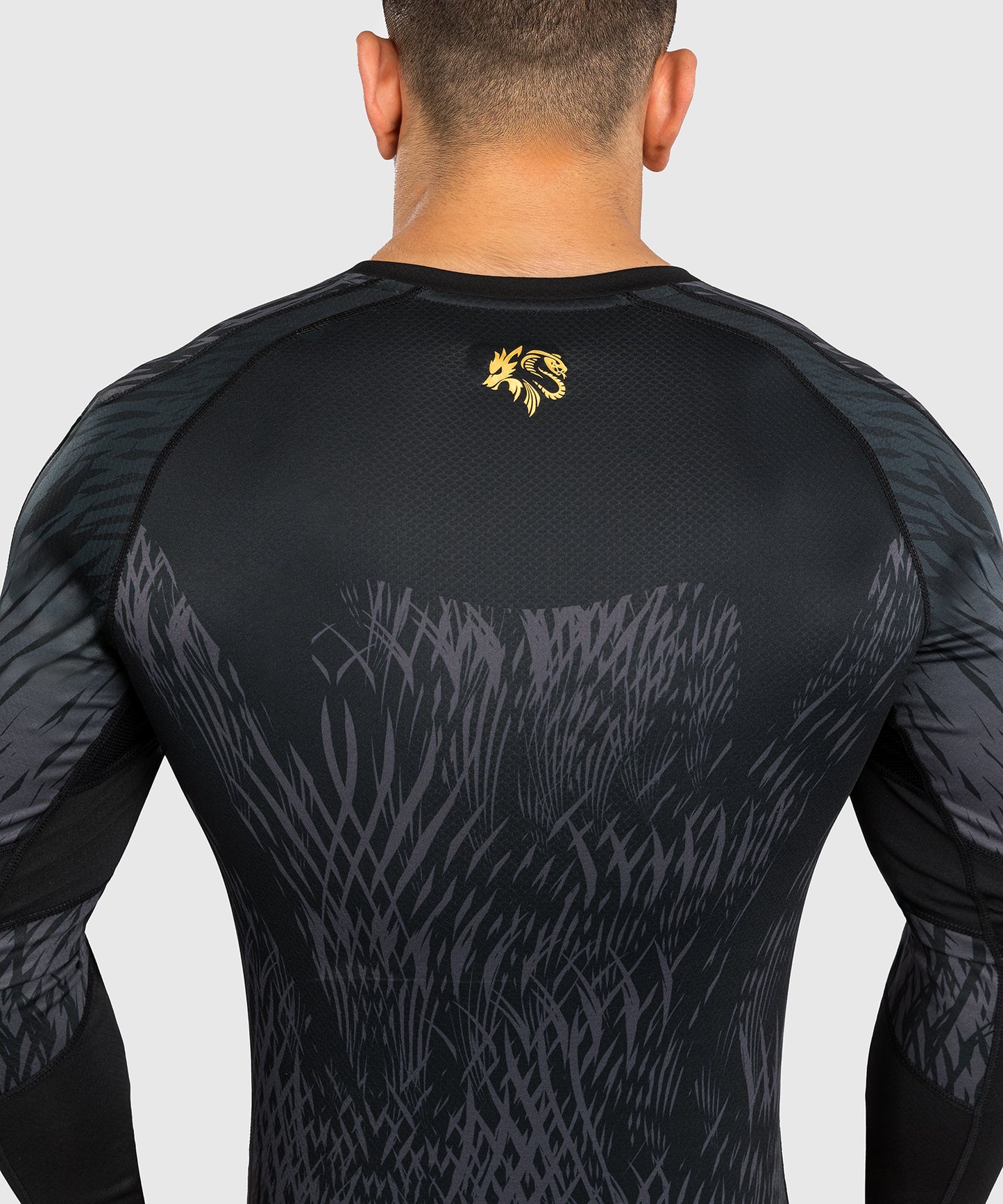 Venum x Chimaev Rashguard a Maniche Lunghe - Nero/Grigio