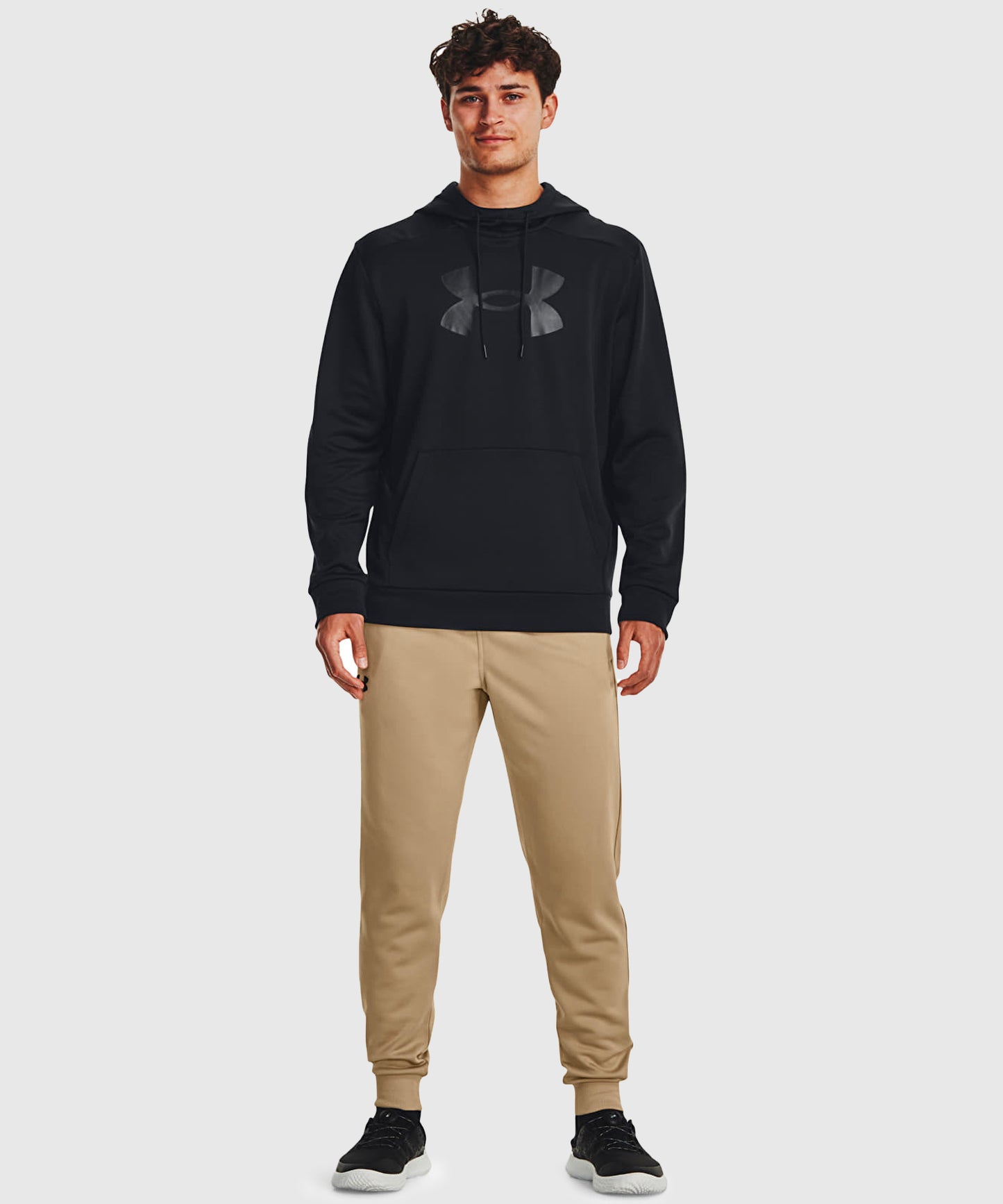 Under Armour Fleece Big Logo Felpa con Cappuccio – Nero