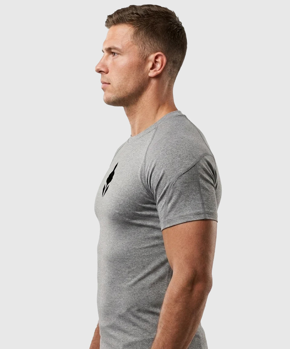 Tyce Skin Short-Sleeve Compression T-Shirt - Grey