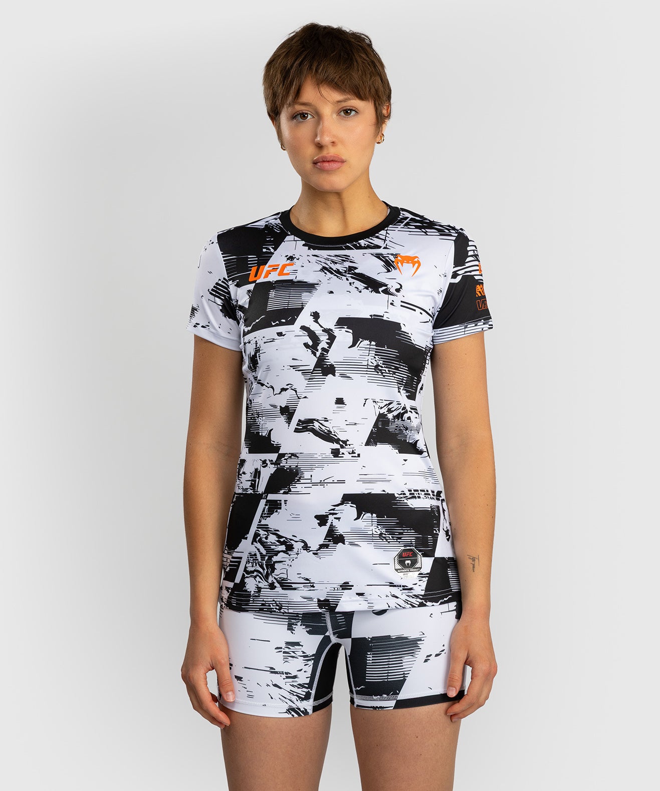 Women’s UFC Zenith by Venum White Authentic Fight Week Performance Short Sleeve T-Shirt