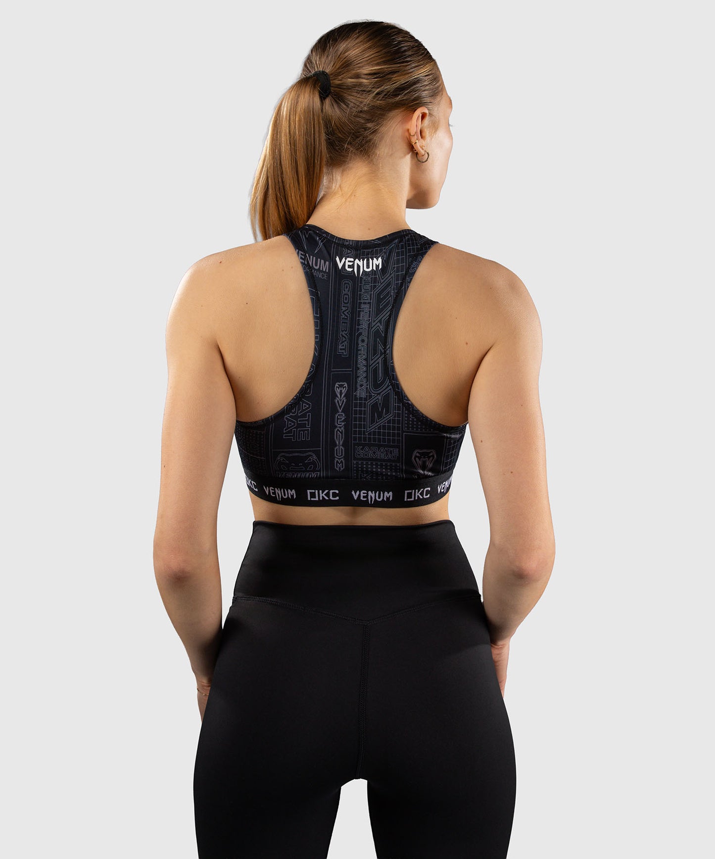 Karate Combat by Venum Sports Bra - Black/Grey