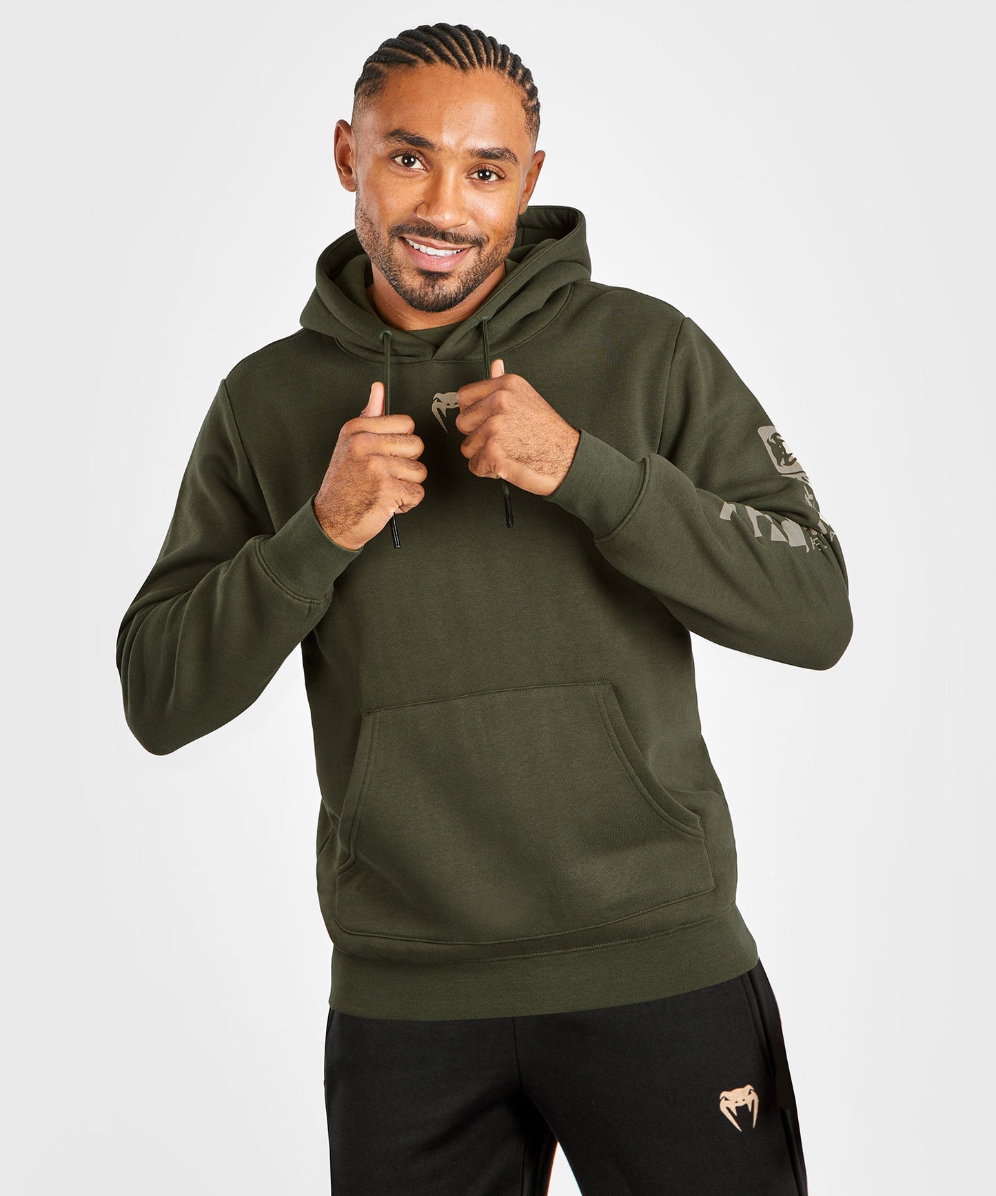 UFC Adrenaline by Venum Fight Week Herren Pullover Hoodie - Khaki