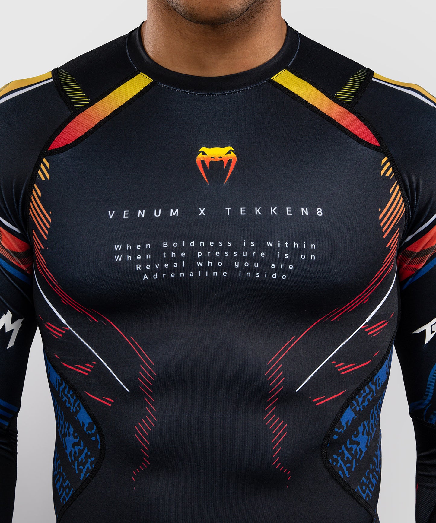 Rashguard à Manches Longues Yoshimitsu Venum x TEKKEN 8 - Noir/Orange
