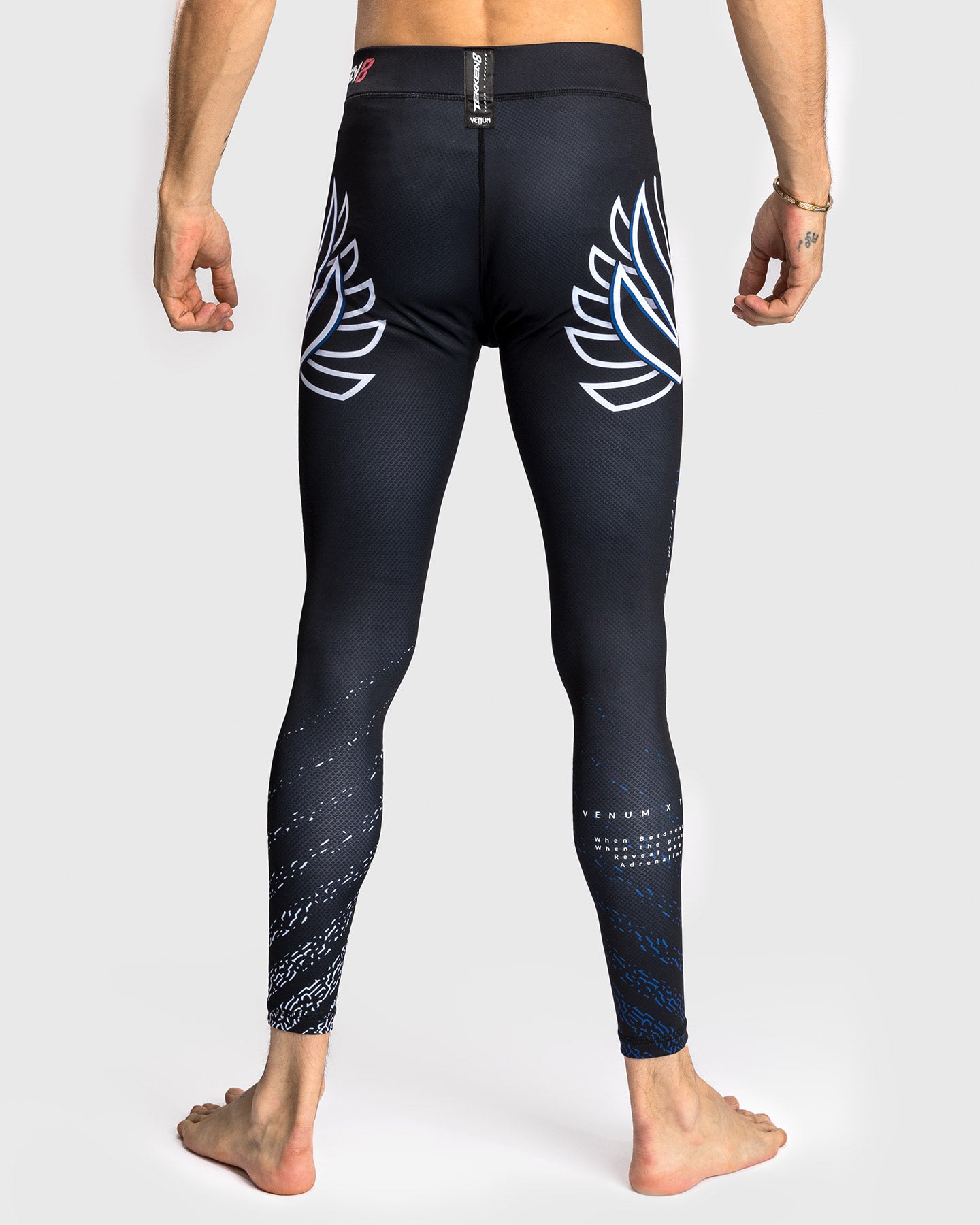 Pantalon de compression Venum x TEKKEN 8 - Jin Kazama - Bleu/Noir/Blanc