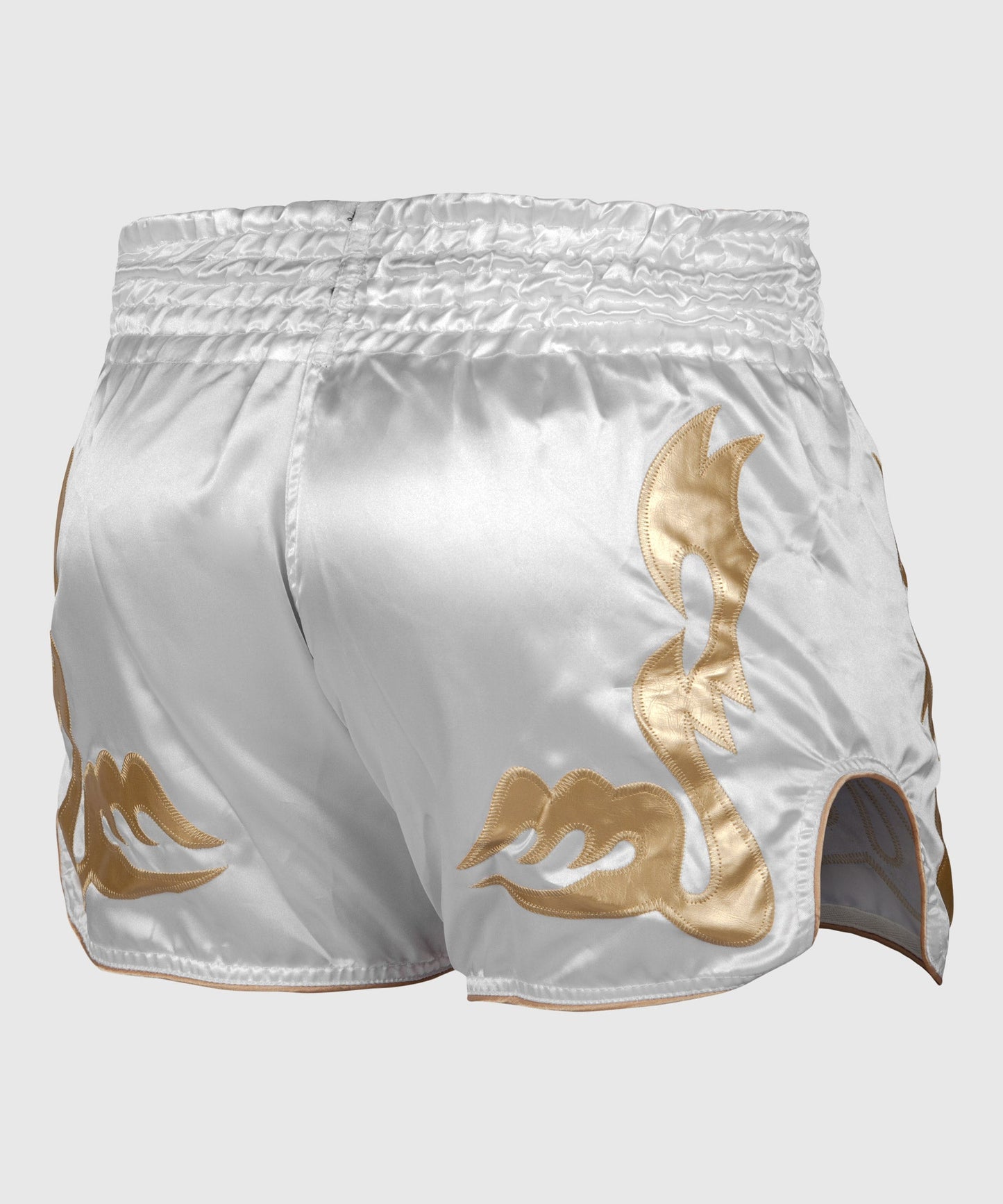 Short de Boxe Thaï Venum Bangkok Inferno - Blanc/Doré - Exclusivité