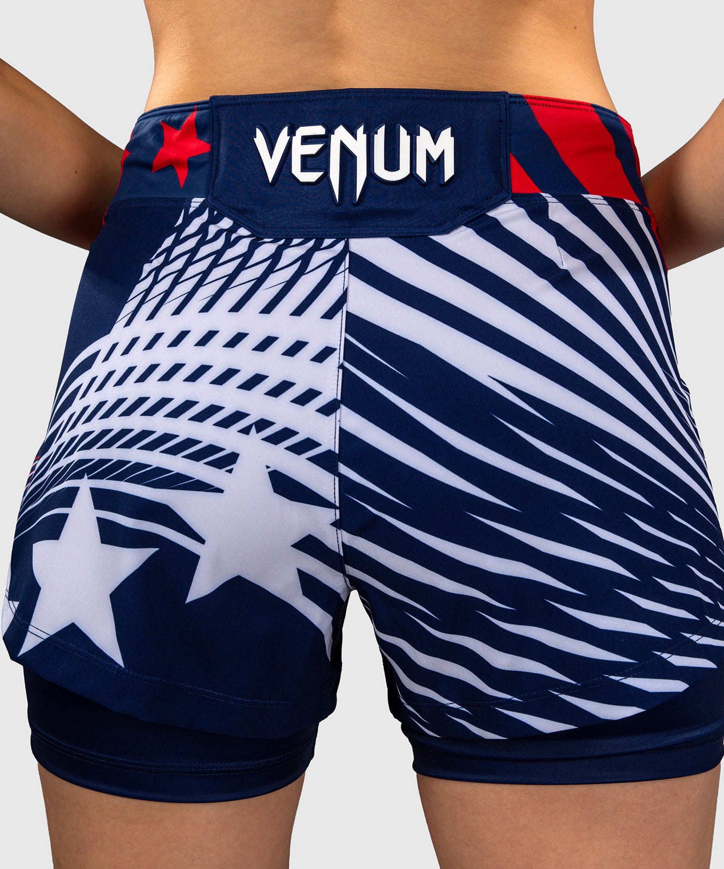 Women's Official UFC Freedom 250 by Venum Blue Authentic Fight Night Fight Short