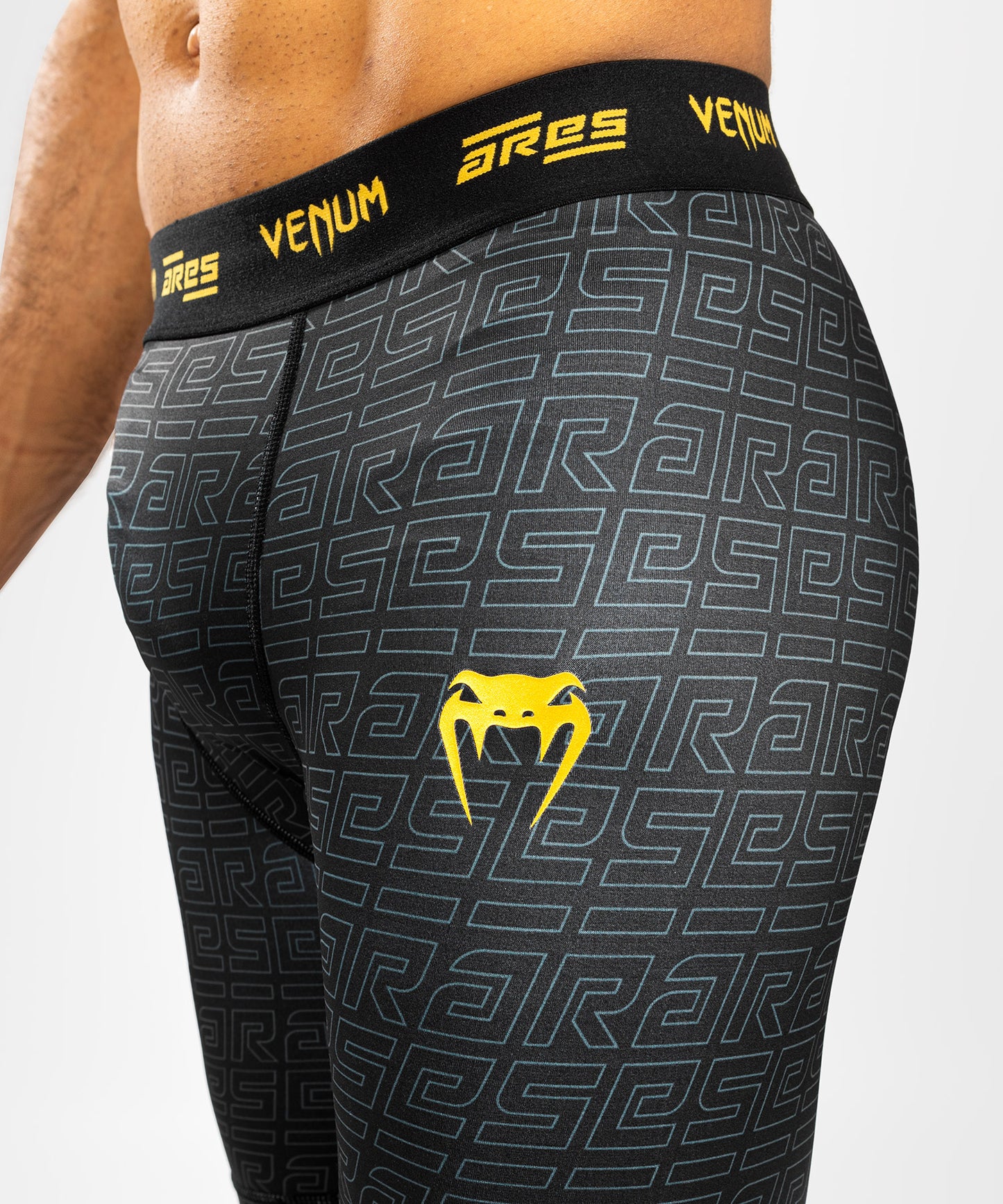 Venum x Ares Pantalones Vale Tudo para Hombre - Negro/Dorado