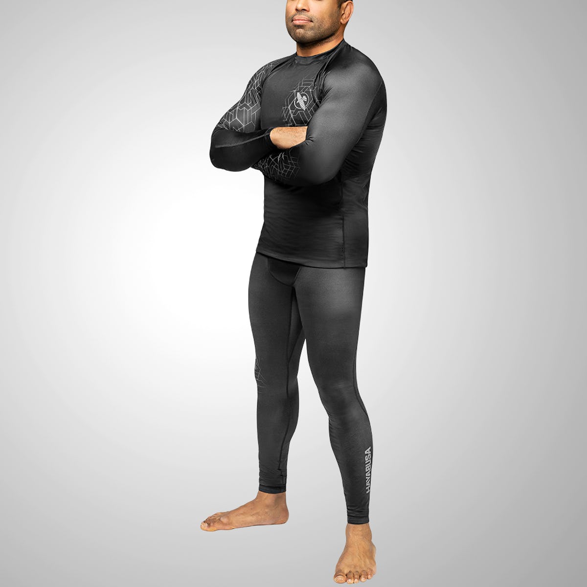 Hayabusa Geo Pantalones de Compresión - Grau