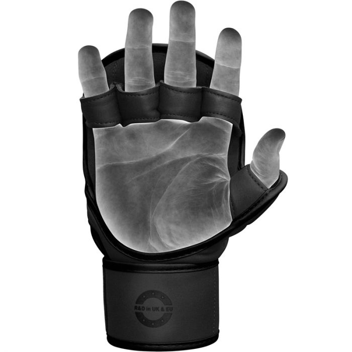 RDX F6 Kara Guantes de Sparring MMA - Negro/Negro