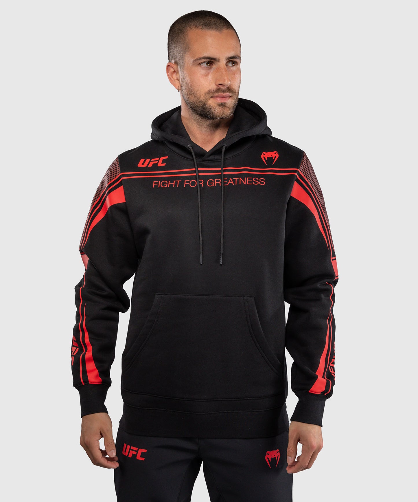 Venum UFC Unity by Venum Authentic Fight Week Sudadera con Capucha para Hombre - Negro
