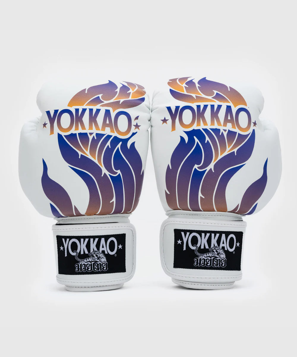 Gants de Boxe Yokkao The Flame - Blanc