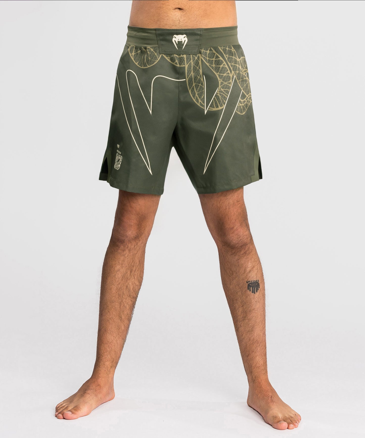 Venum Serpenti Fight Shorts - Khaki/Bronze/Ivory
