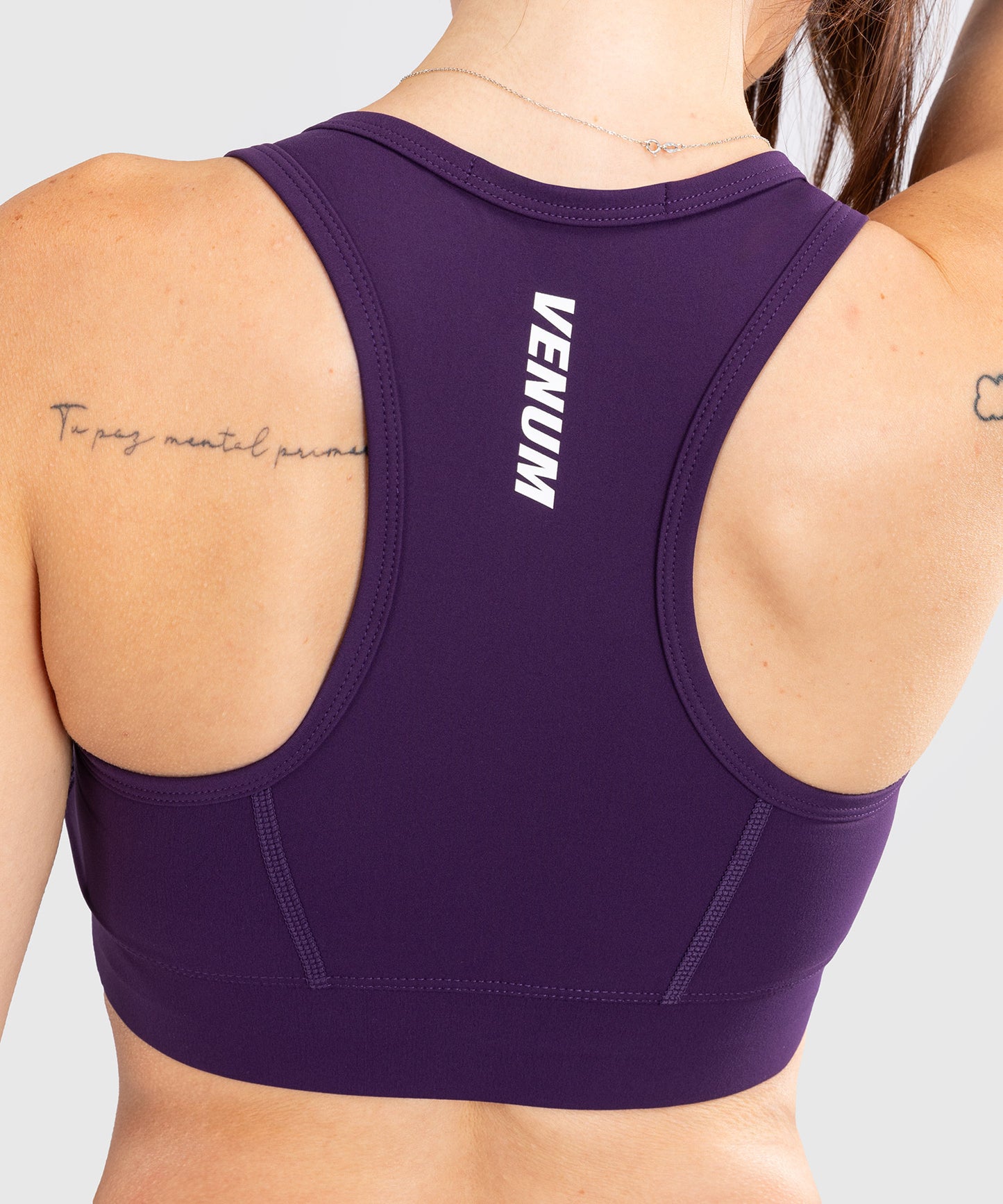 Venum Essential Medium Impact Sports Bra da Donna - Viola Scuro
