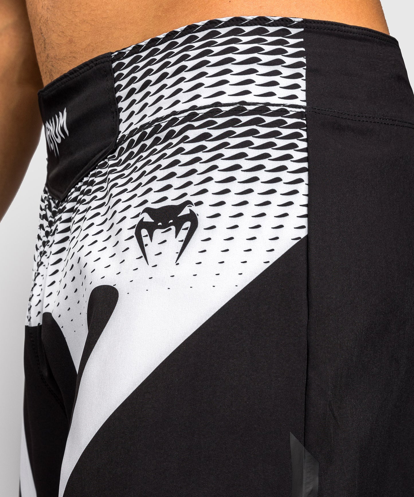Venum No Gi Pantalones Cortos de Lucha - Negro/Blanco