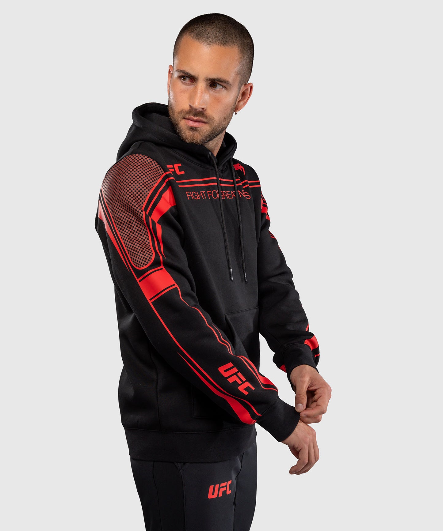 Venum UFC Unity by Venum Authentic Fight Week Sudadera con Capucha para Hombre - Negro