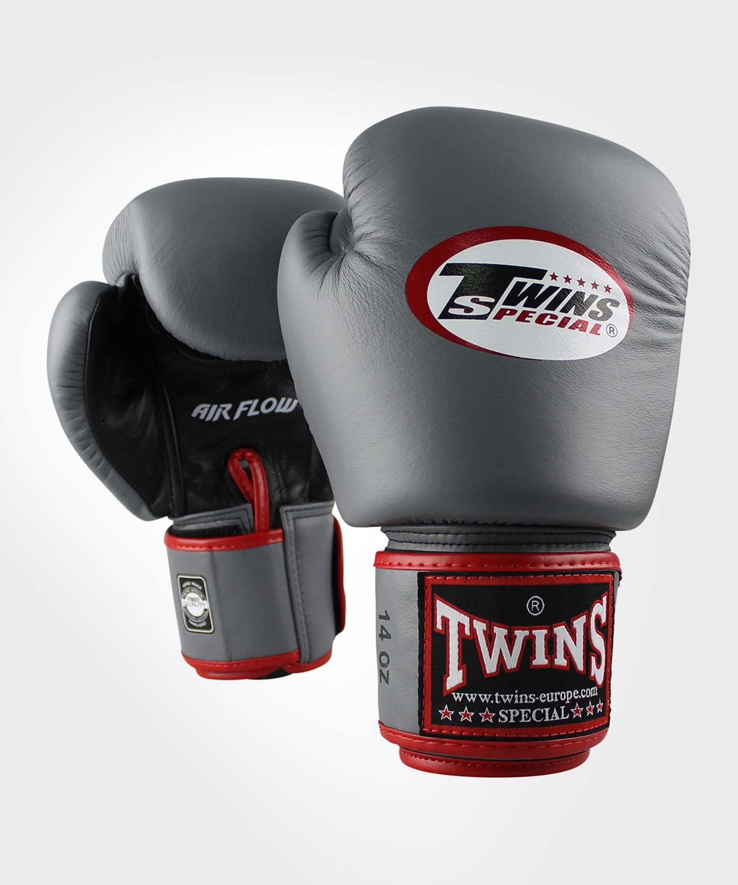 Twins BGVL3 Air Boxhandschuhe - Grau/Schwarz