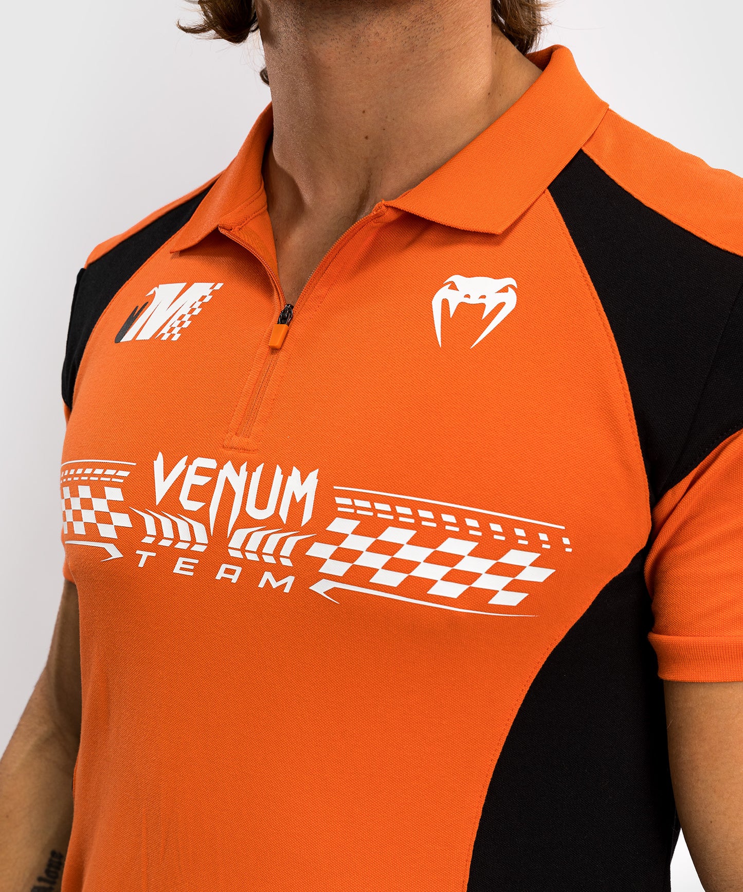 Polo en Coton Venum Motorsport - Mandarine