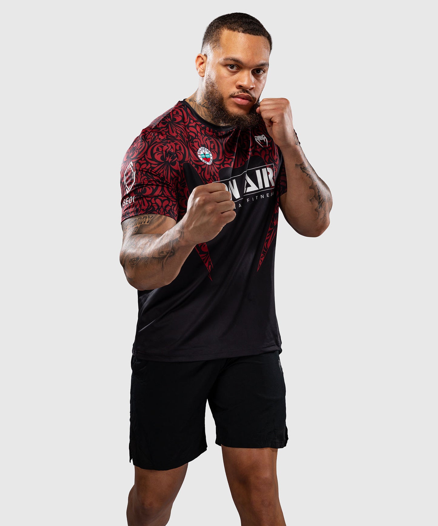 T-shirt Dry Tech Venum Bulgarian Top Team (BTT) – Noir/Rouge